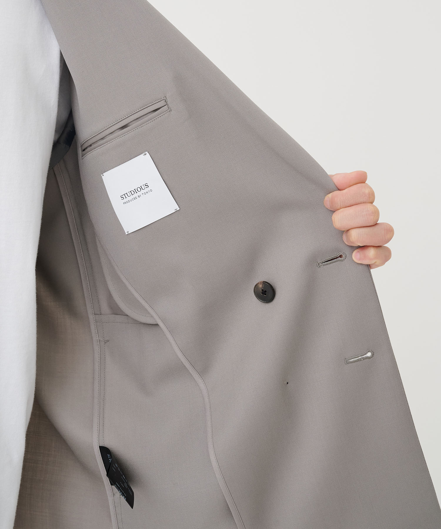 NO SEASON WASHABLEWOOL JACKET STUDIOUS
