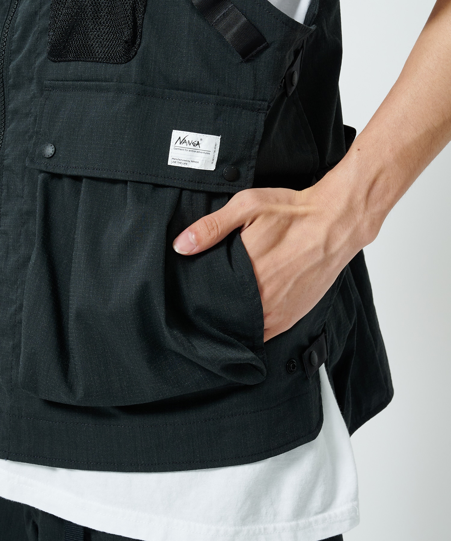 TAKIBI RIPSTOP FIELD VEST NANGA