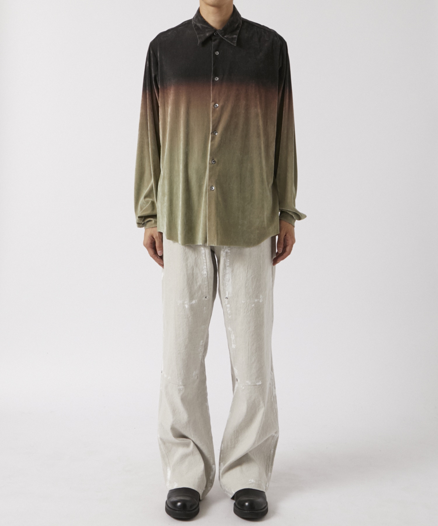 GRADATION FLOCKY TULLE SHIRTS TAAKK