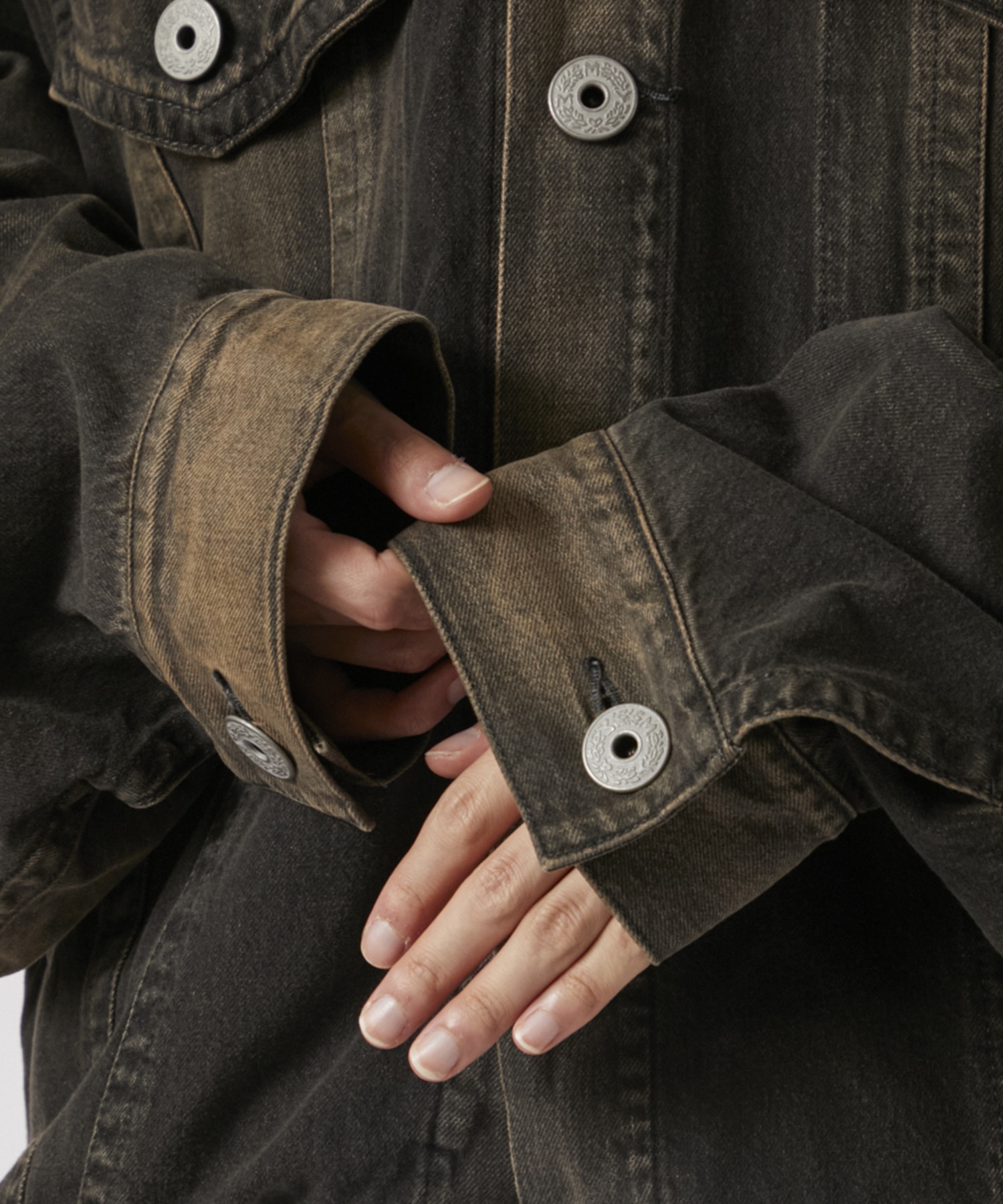 DOUBLE LAYERED DENIM JACKET Maison MIHARA YASUHIRO