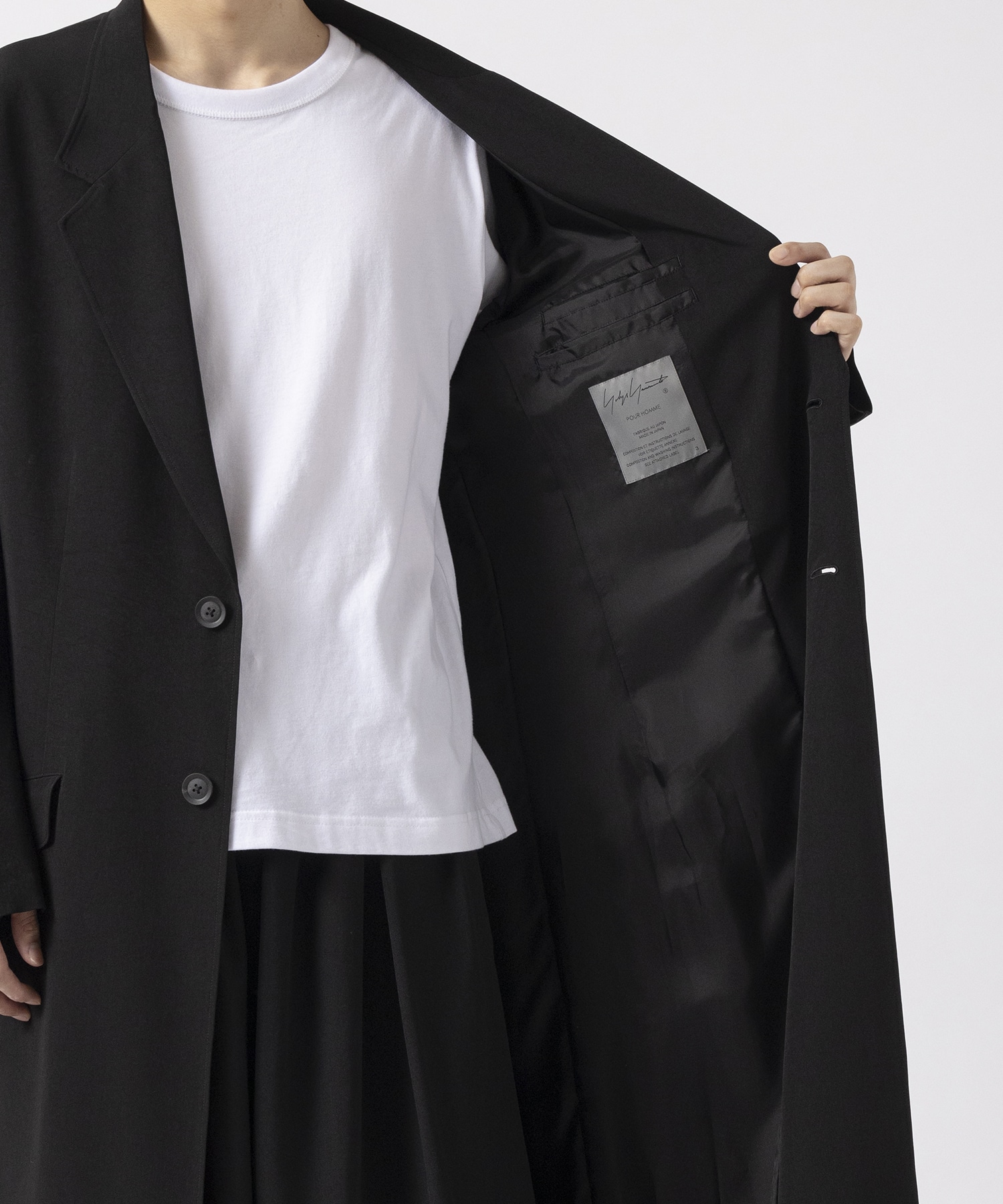 W-後フレアロングJKT Yohji Yamamoto