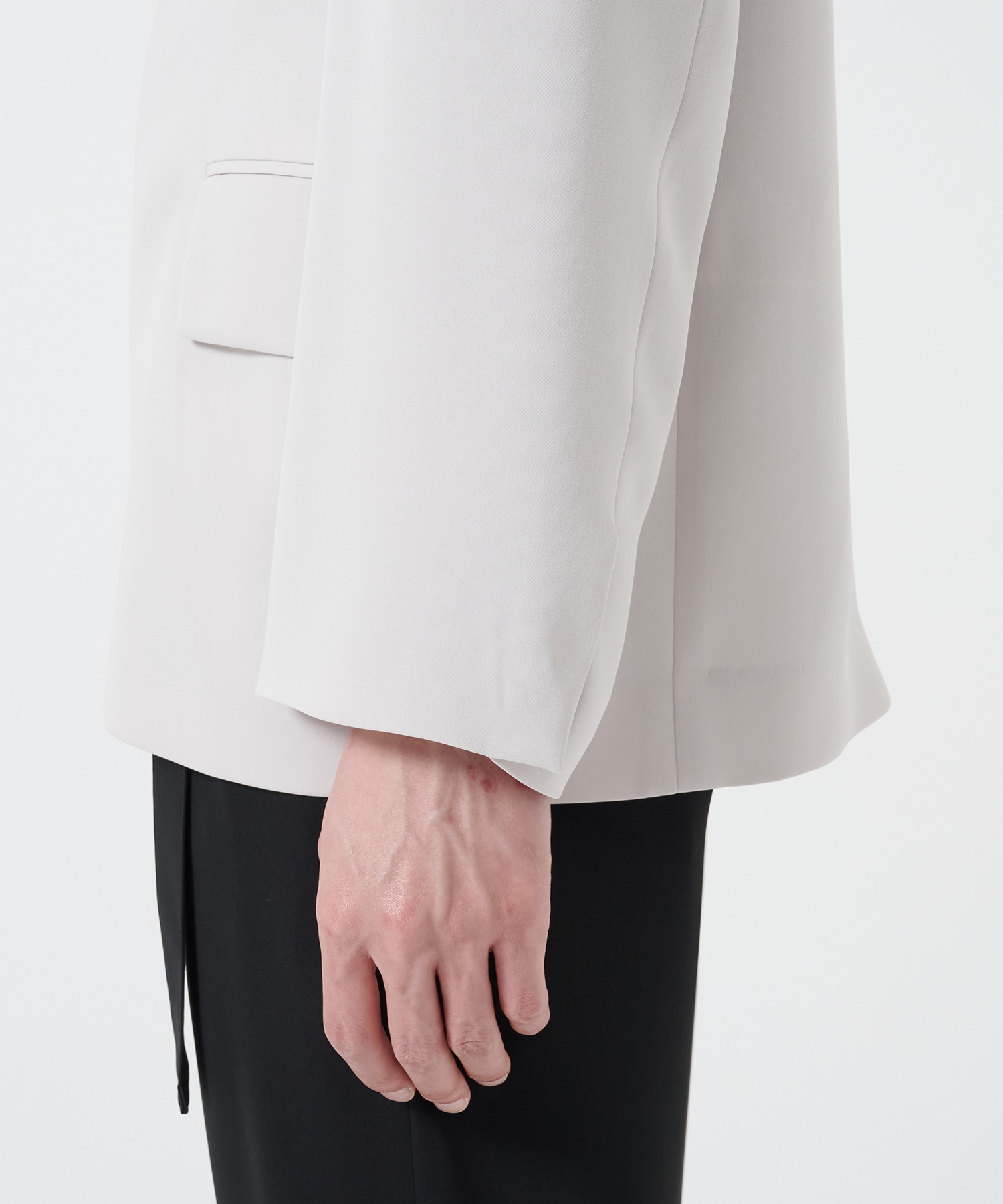 Double Satin Tailored Tie Locken Jacket CULLNI
