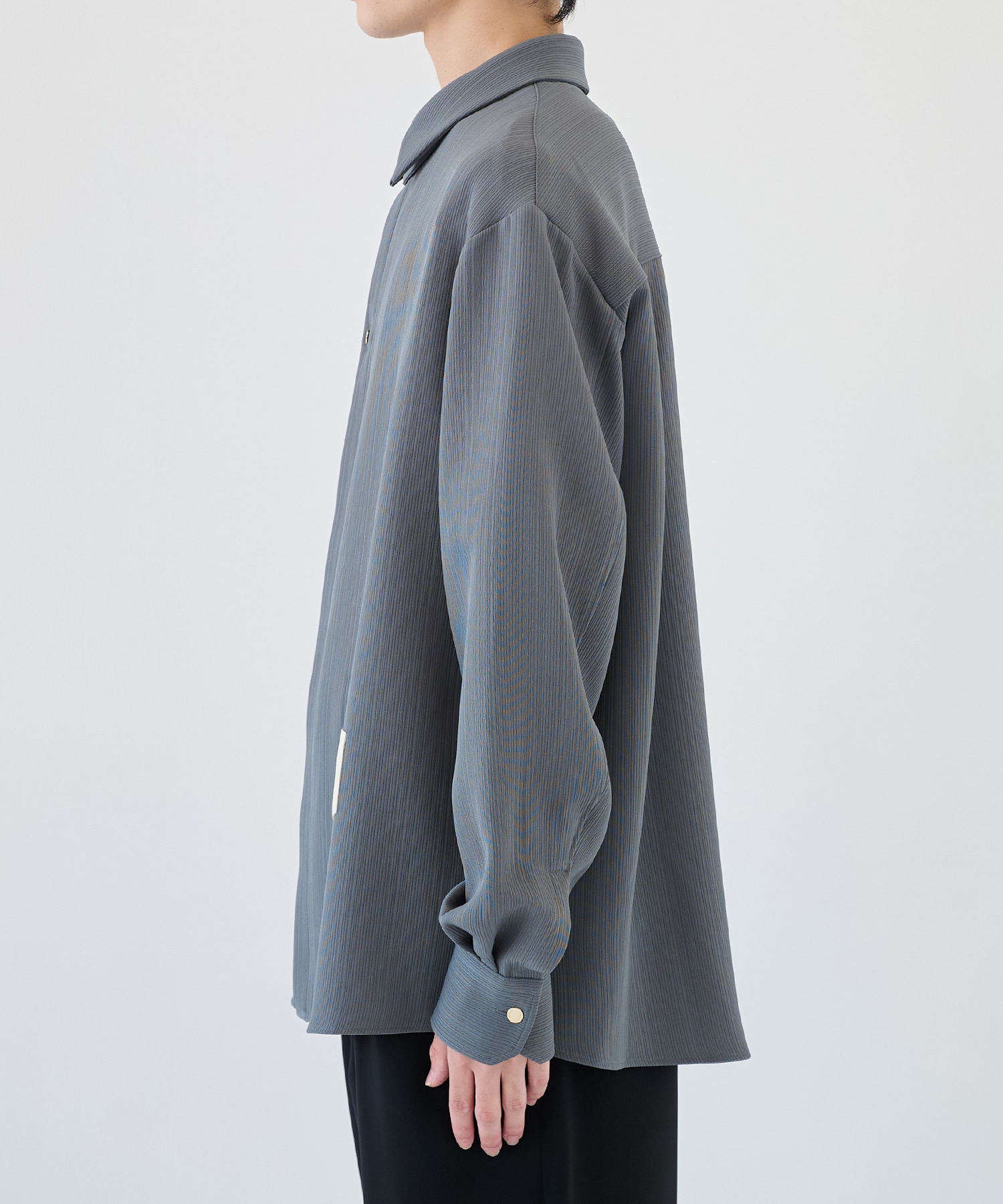別注 Minimal Pocket L/S PLEATS SHIRTS CULLNI