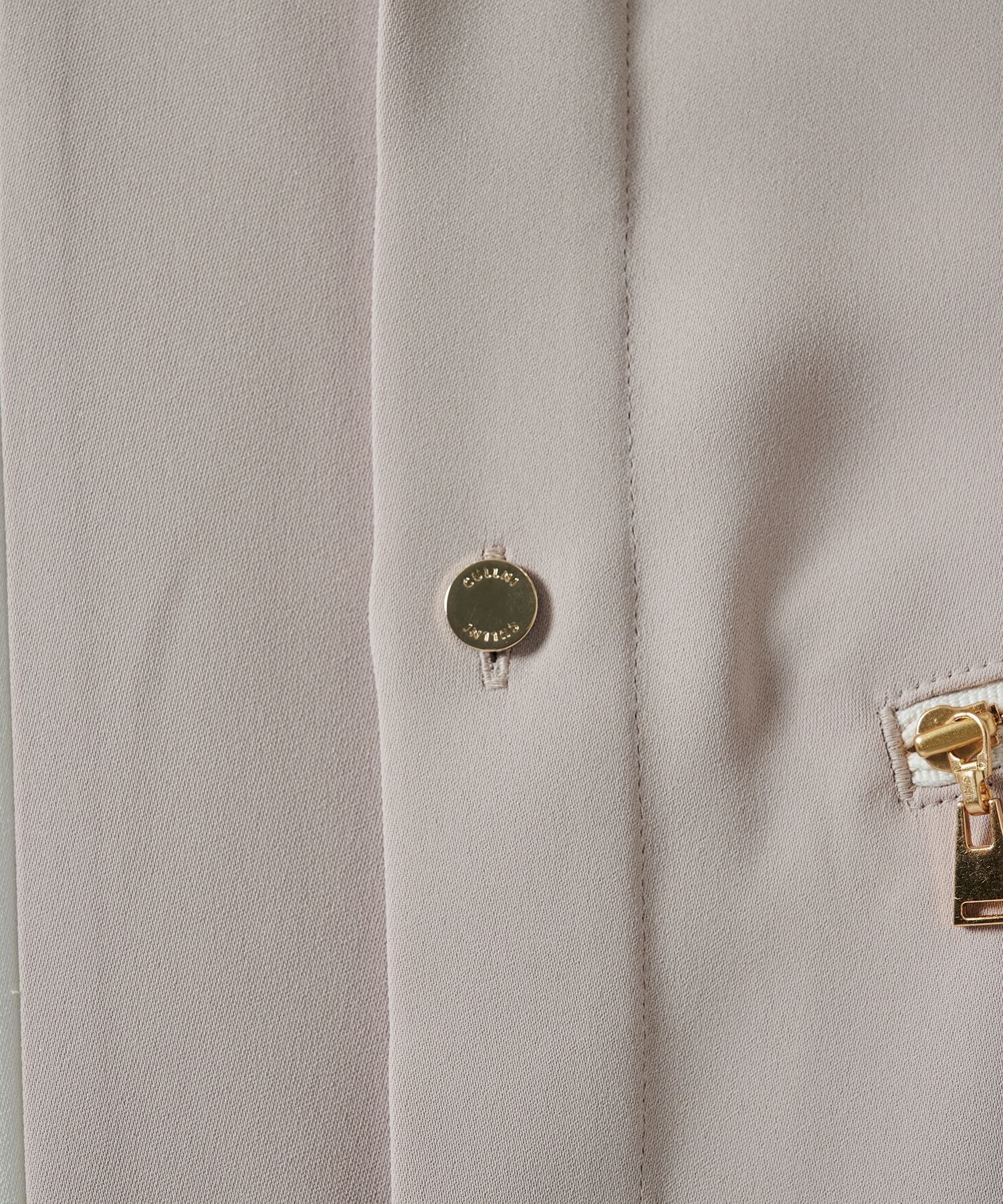 Double Satin Bi Color Short Sleeve Shirt CULLNI