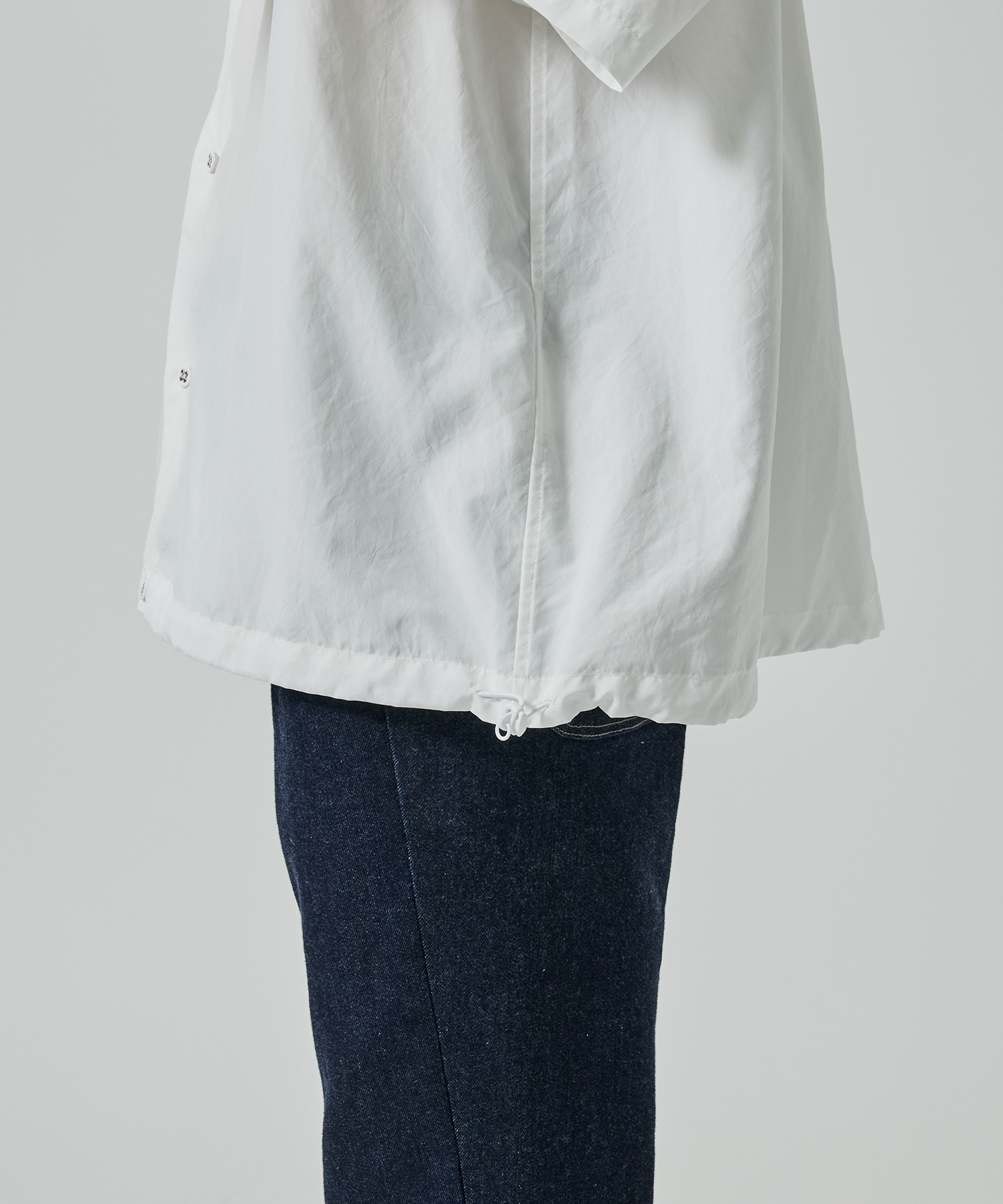 〈別注〉 DRAW CORD S/S POCKET SHIRTS White Mountaineering