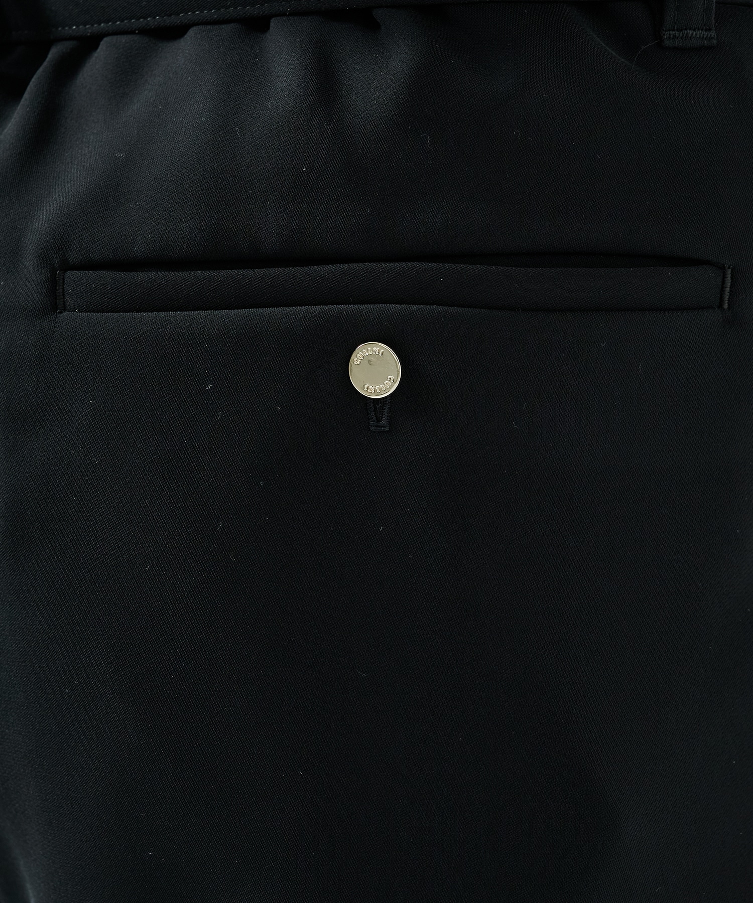 Dry Double Satin 1Tuck Pant with Long Belt CULLNI