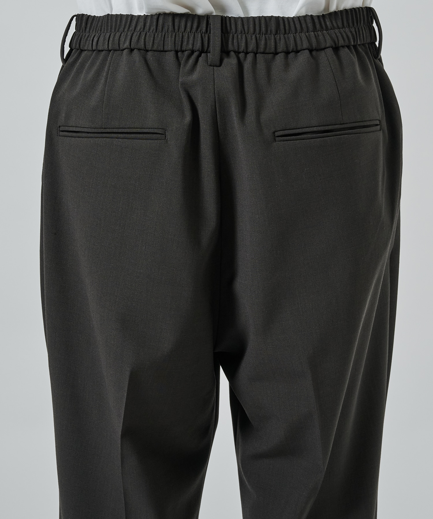 SUMMER WOOL TAPERED SLACKS STUDIOUS