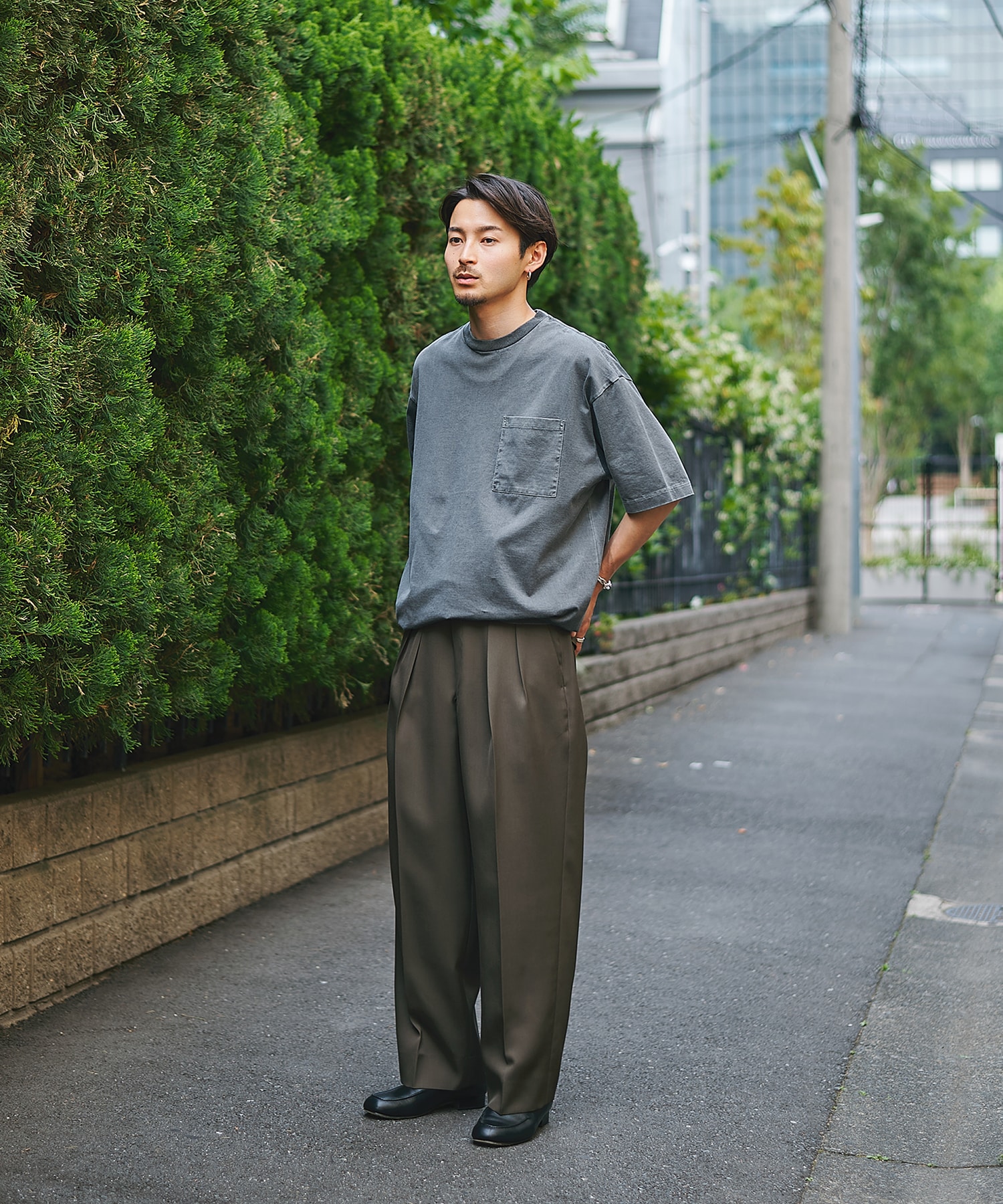 ガーメントダイ リラックスTシャツ STUDIOUS