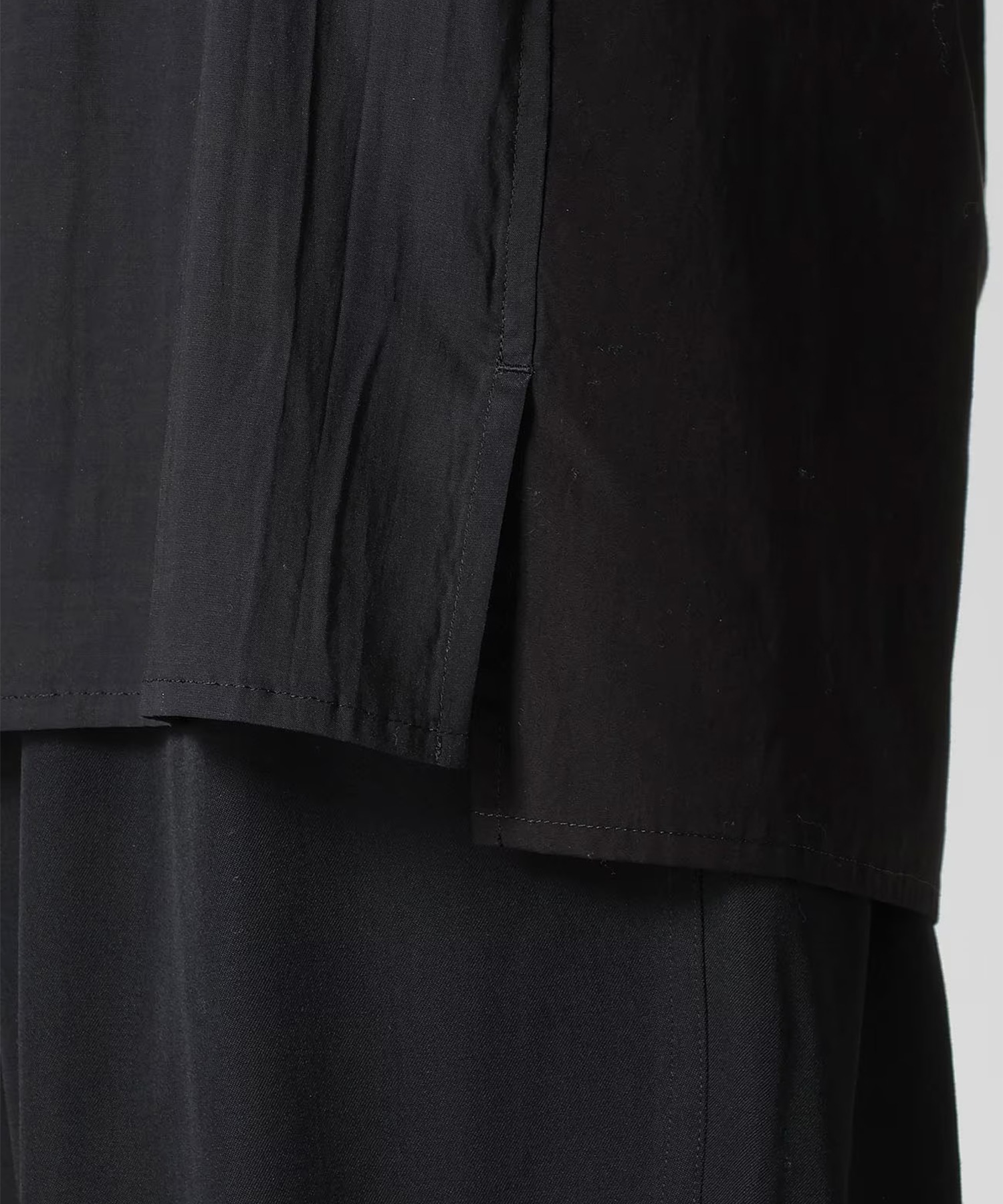 OVERSIZED SILHOUETTE SHIRT IN BROAD AND CELLULOSE BLACK DAHL Y's for men