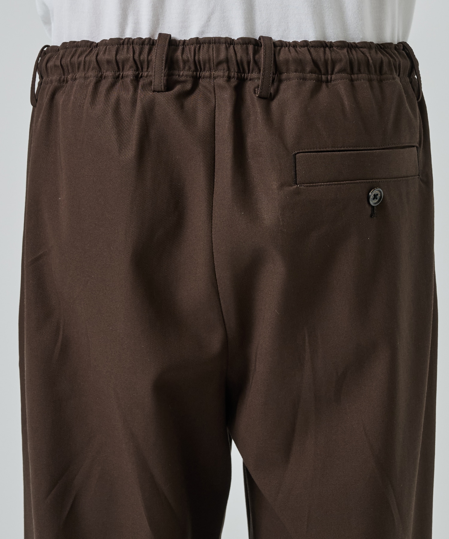 オーガニックコットン 40/2 ギャバジン / ダブルプリーテッドイージートラウザーズ MARKAWARE/marka