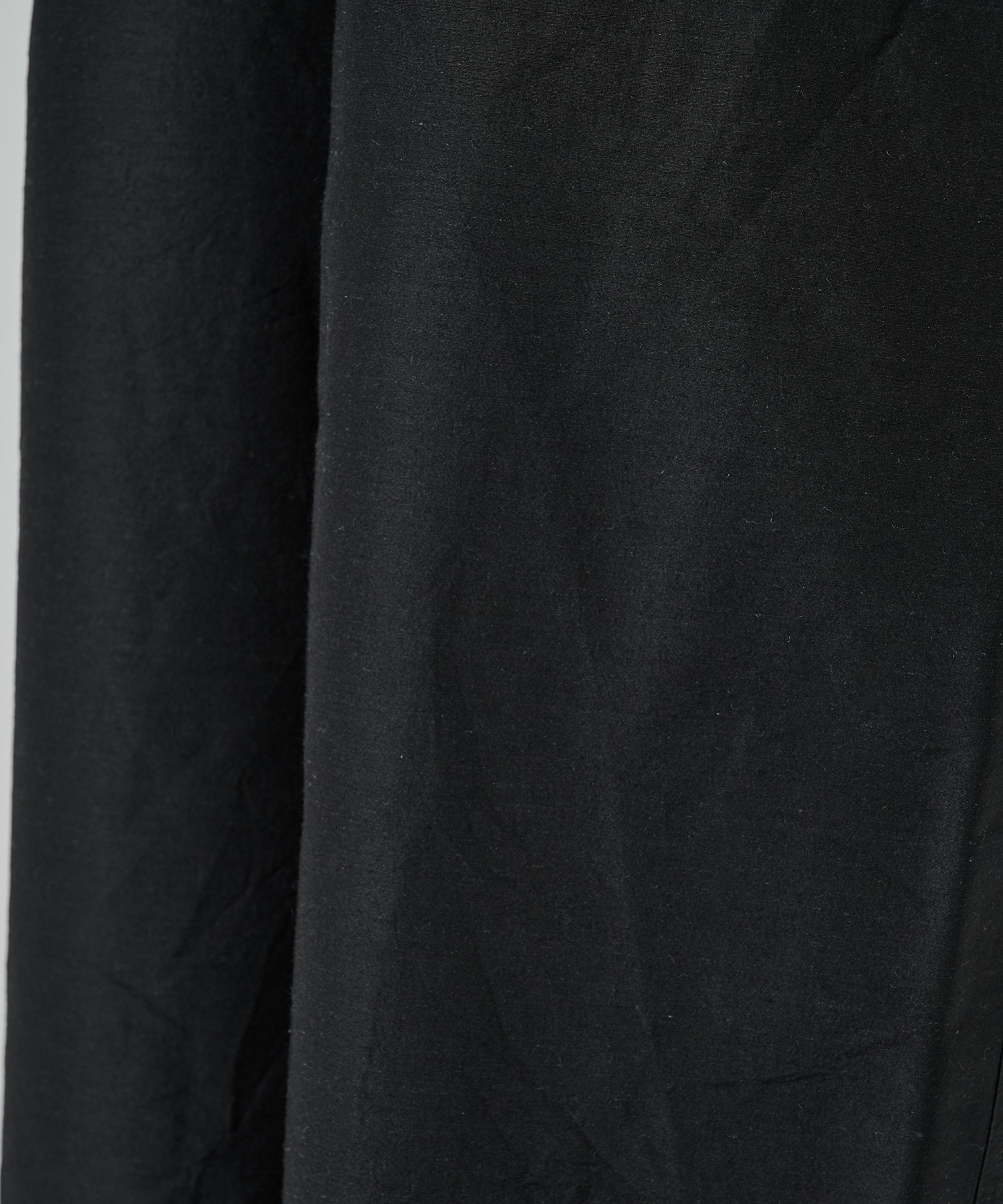 ウールシルク高密度タイプライター / アジャスタブルヘムイージーワイドパンツ, Chambray Black MARKAWARE/marka