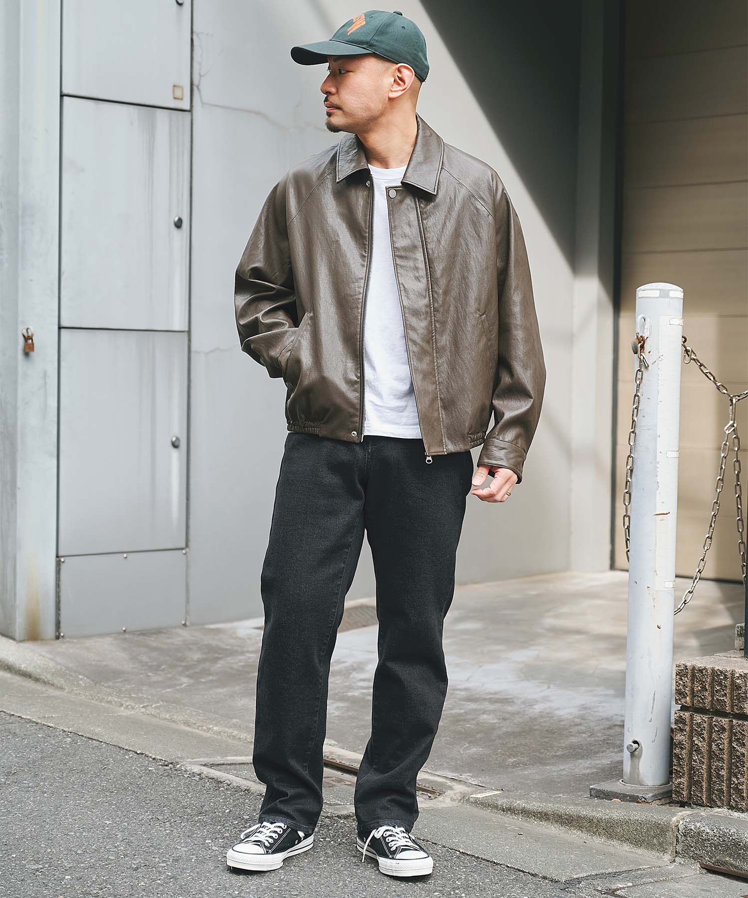 MODERN LEATHER BLOUSON STUDIOUS