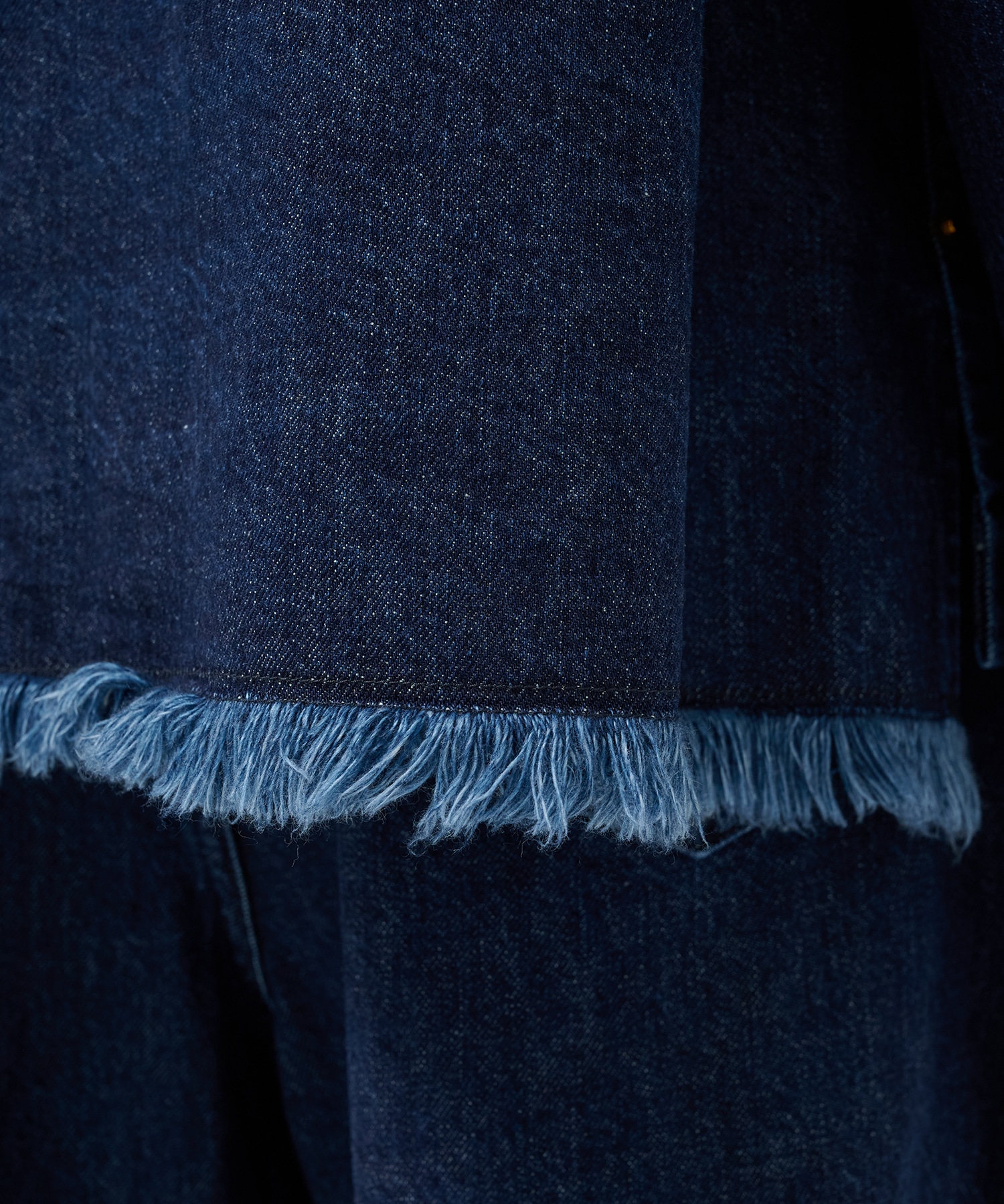Big Flap Pocket Bow Tie Denim Jacket CULLNI