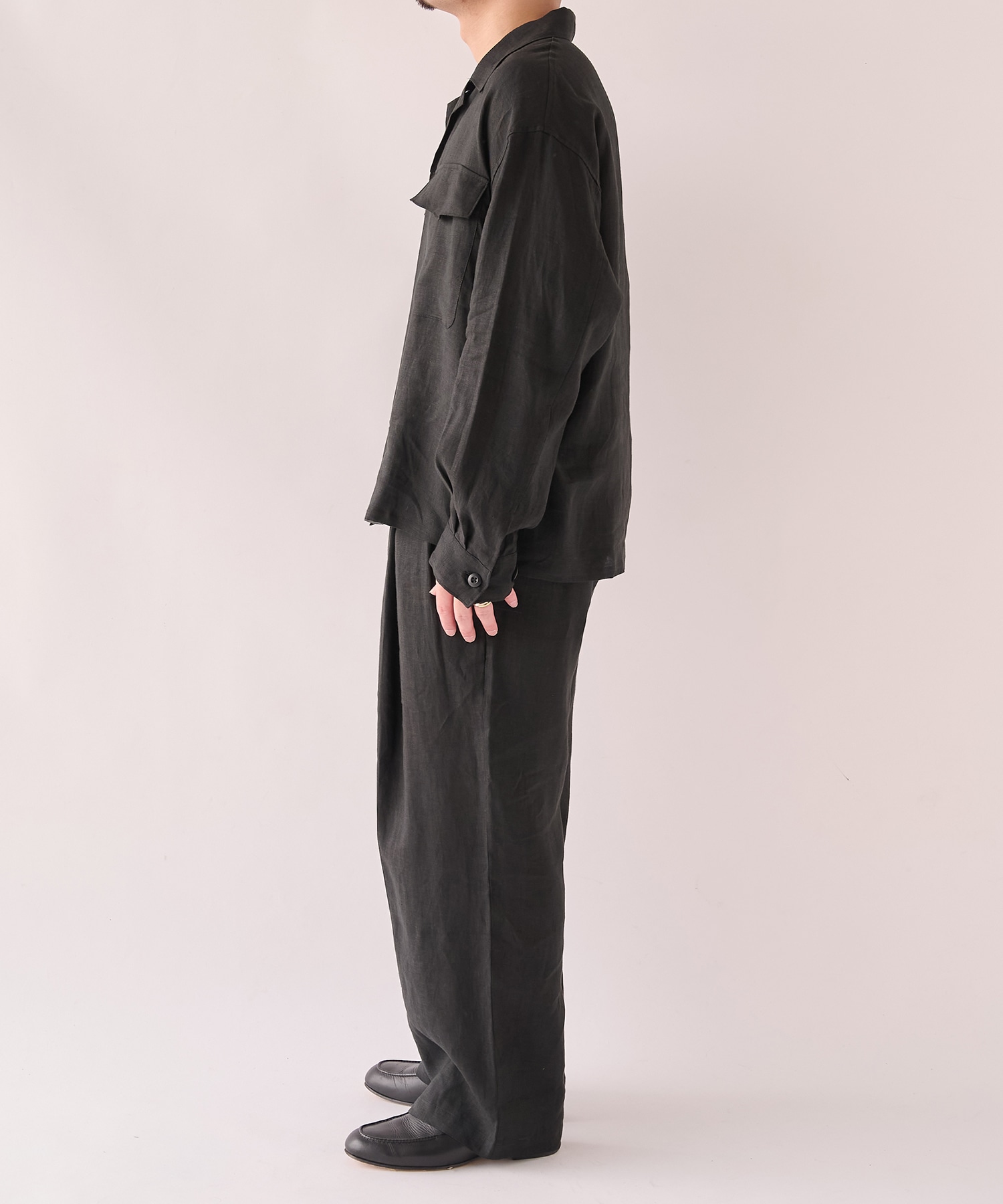 別注 LINEN TROPICAL FATIGUE SHIRT MARKAWARE/marka