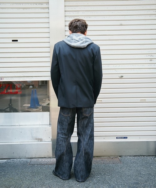 3D TWISTED WIDE LEG JEANS NVRFRGT