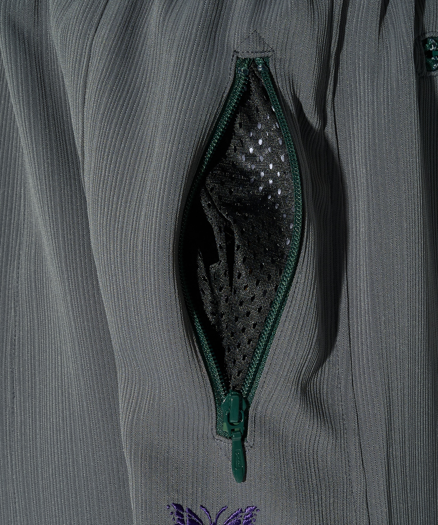 別注 Papillon Emb. H.D. Track Pant - Art Pique Pleats NEEDLES