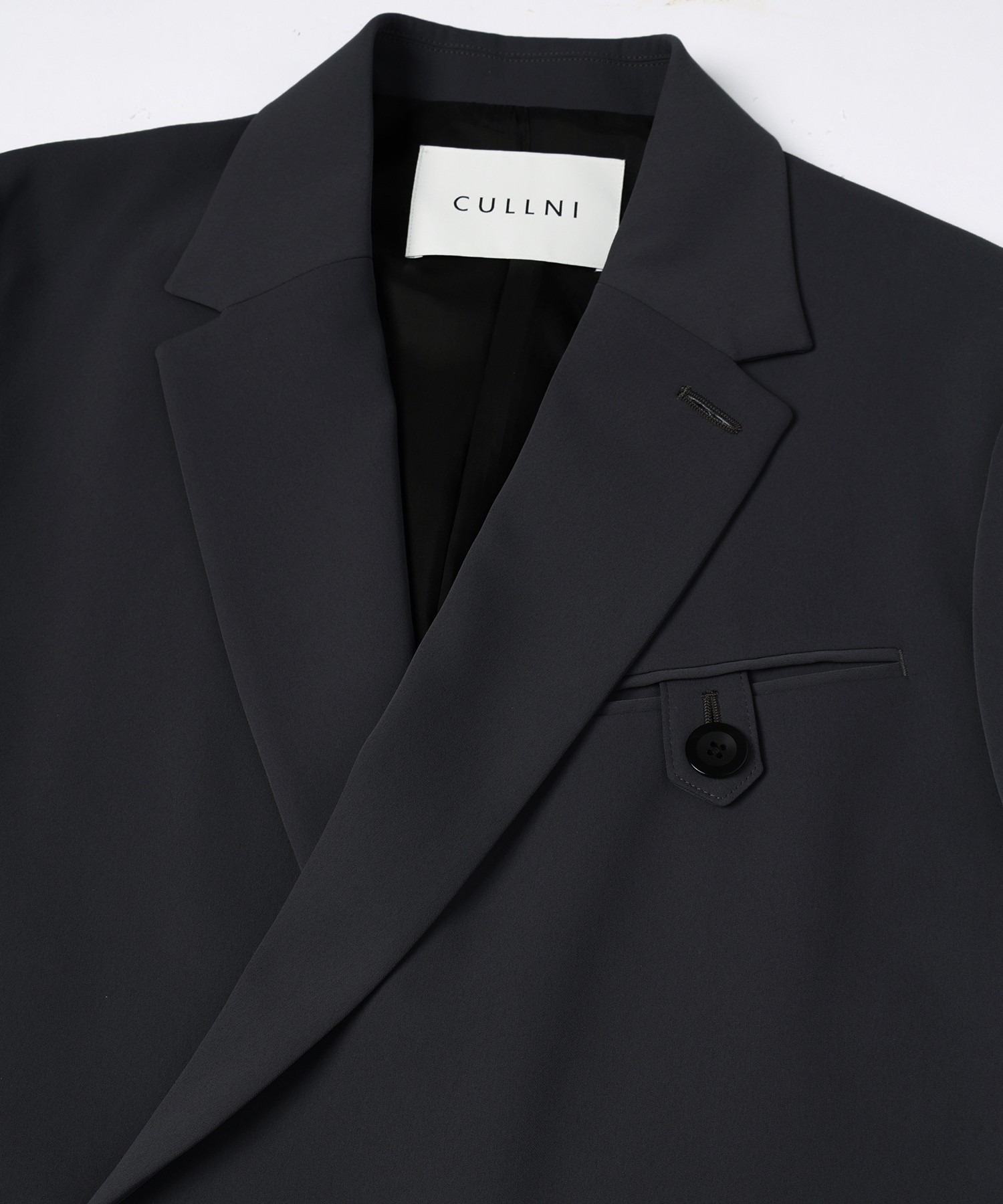 Double Cloth Button-Tab Pocket Tailored Jacket CULLNI