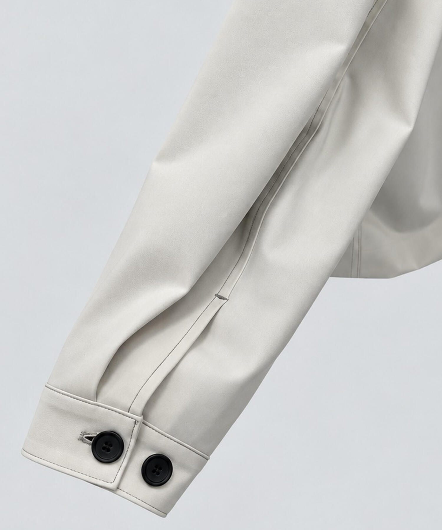 Leather collar Balloon Blouson STUDIOUS