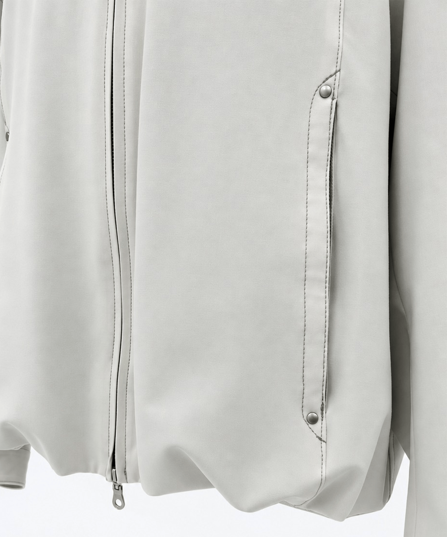 Leather collar Balloon Blouson STUDIOUS