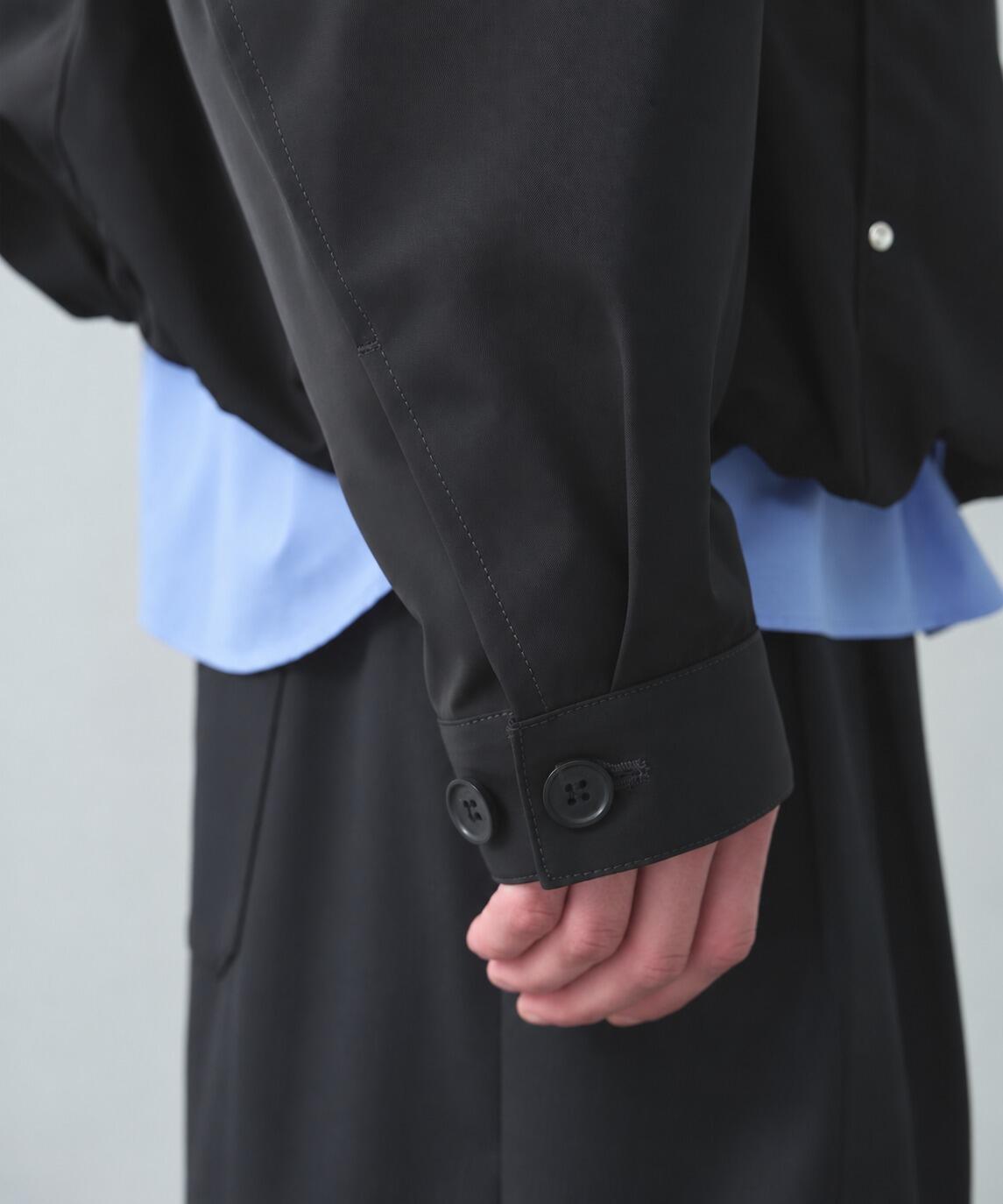 Leather collar Balloon Blouson STUDIOUS