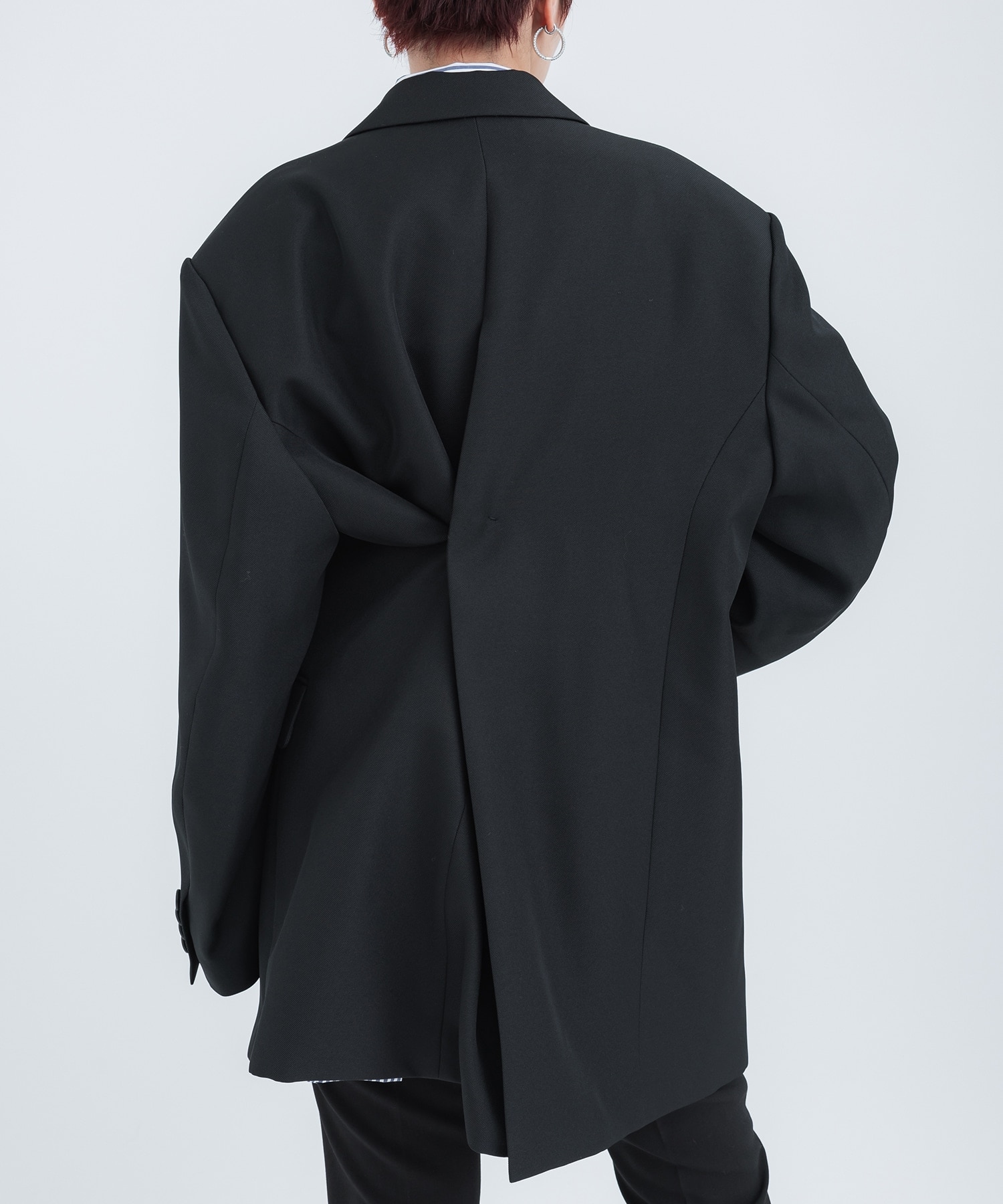 Oversized Tailored Jacket(1 BLACK): STUDIOUS: WOMENS｜ STUDIOUS