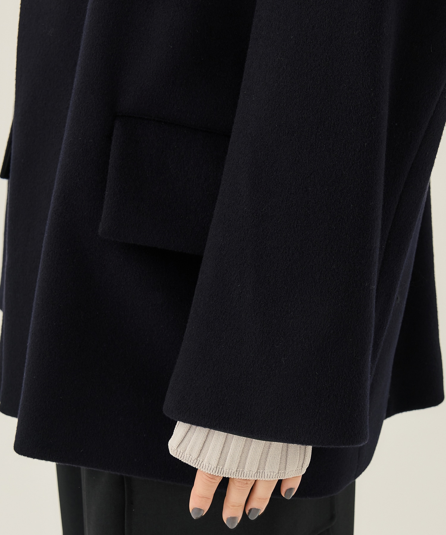 Stand Fall Collar Coat(FREE NAVY): IIROT: WOMENS｜ STUDIOUS ONLINE