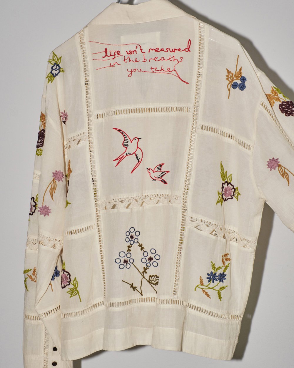 Embroidery Patchwork Shirts TODAYFUL