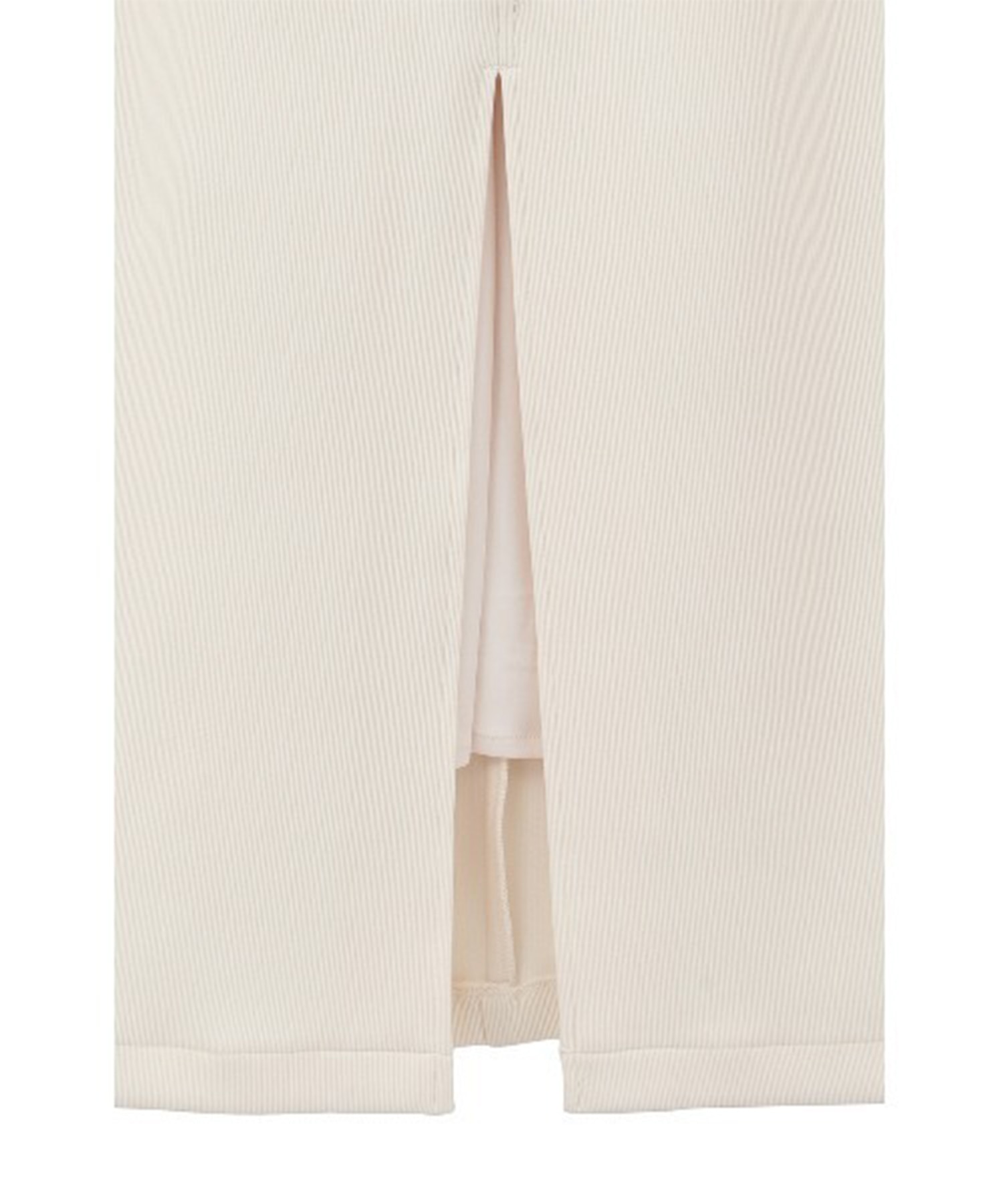 RIB STRIPE STRAIGHT SKIRT CLANE