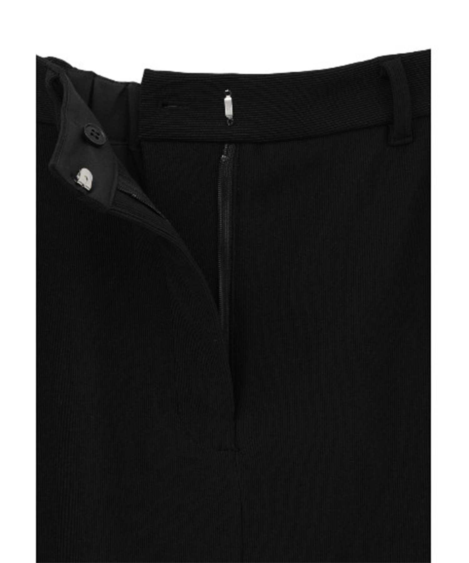 RIB STRIPE STRAIGHT SKIRT CLANE