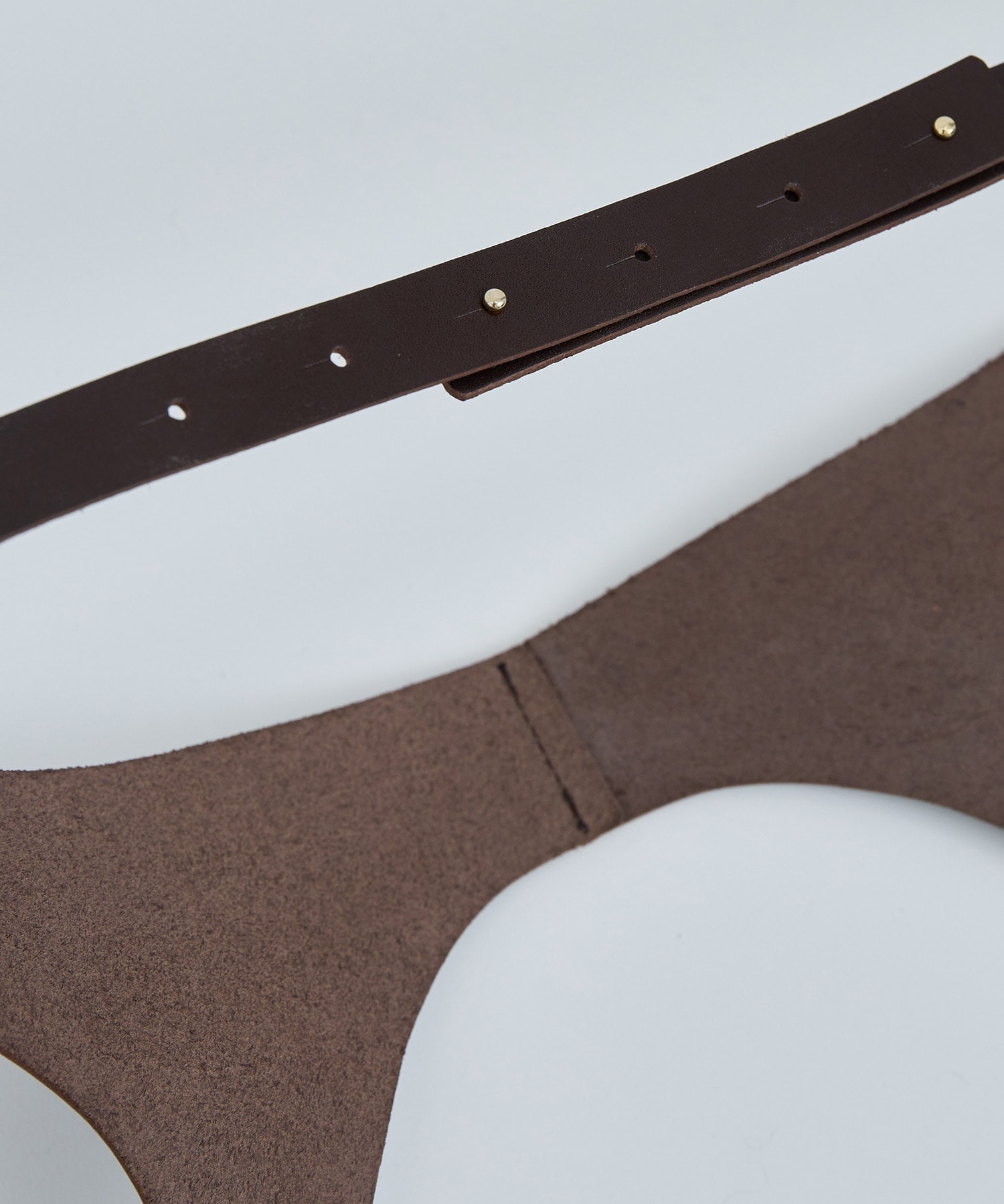 leather fringe belt FUMIE=TANAKA