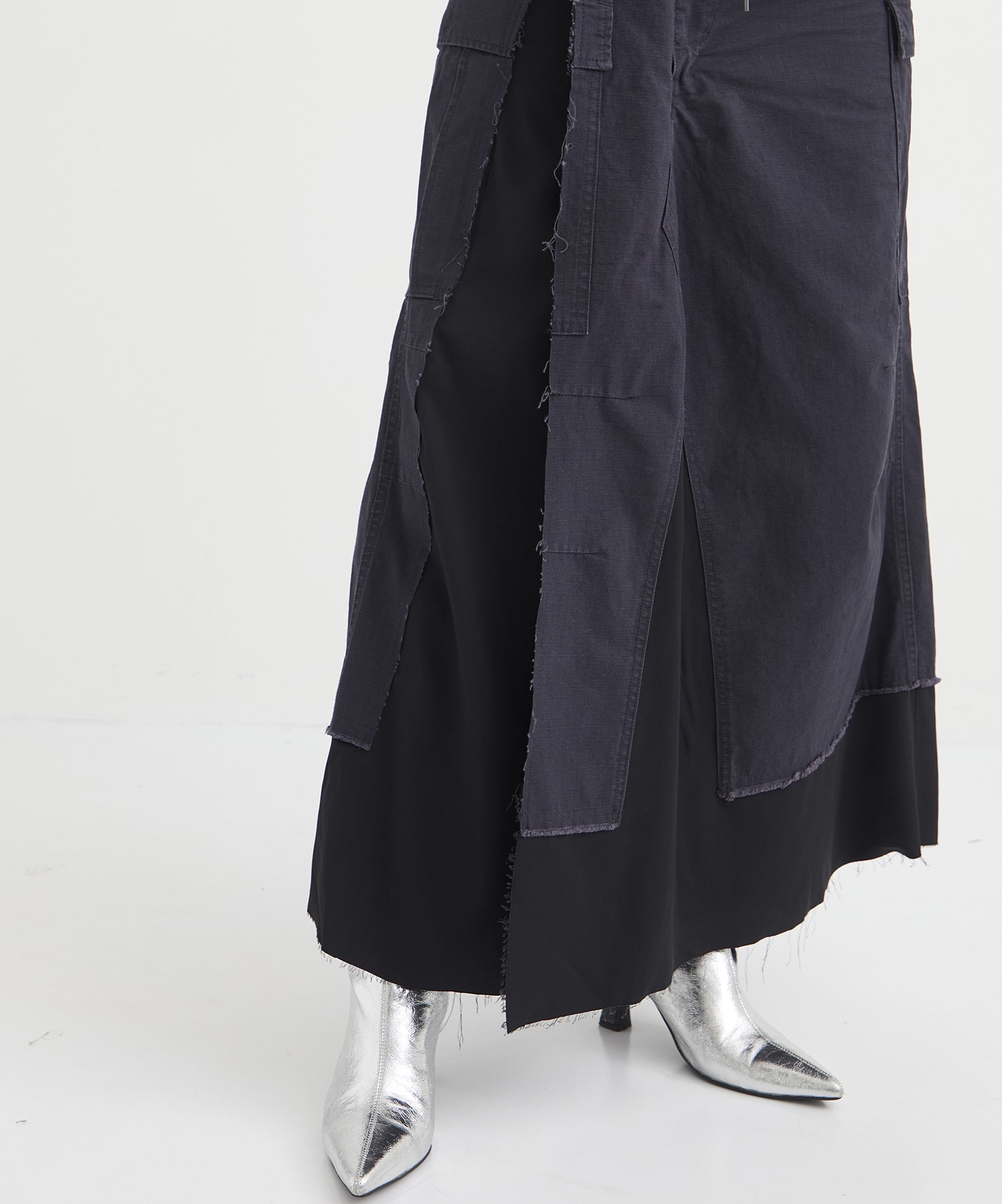 MILLITARY PANTS COMBINED SKIRT Maison MIHARA YASUHIRO