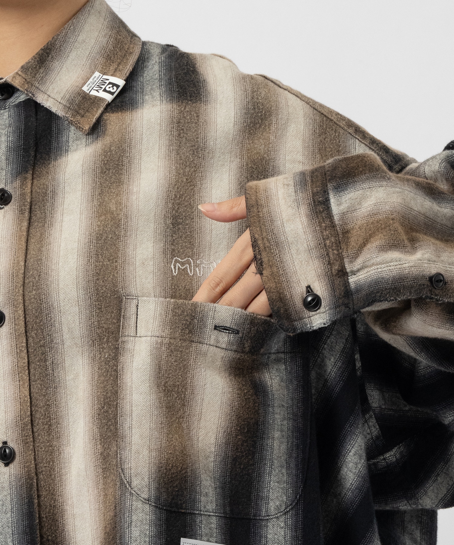 OMBRE STRIPE SHIRTS Maison MIHARA YASUHIRO