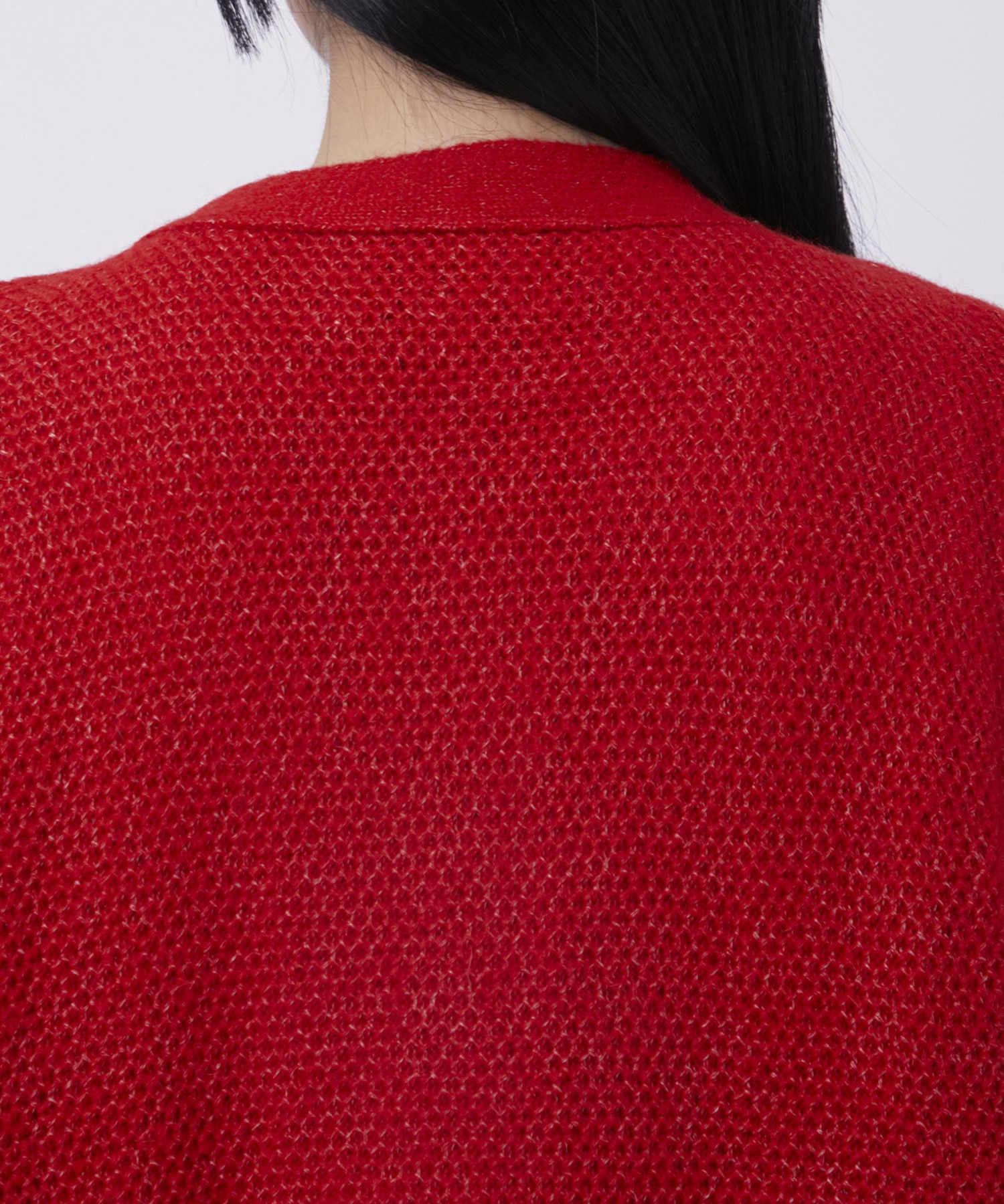 ウールモヘアZIP Knit Cardigan PEIEN