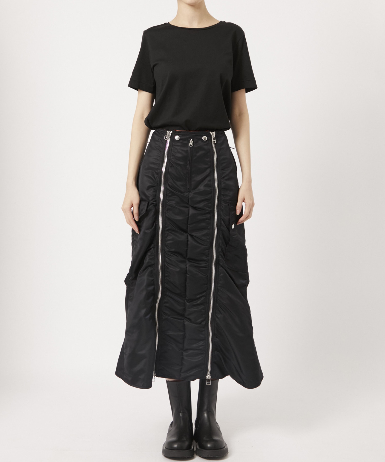 NYLON BOMBER SKIRT JOHN LAWRENCE SULLIVAN