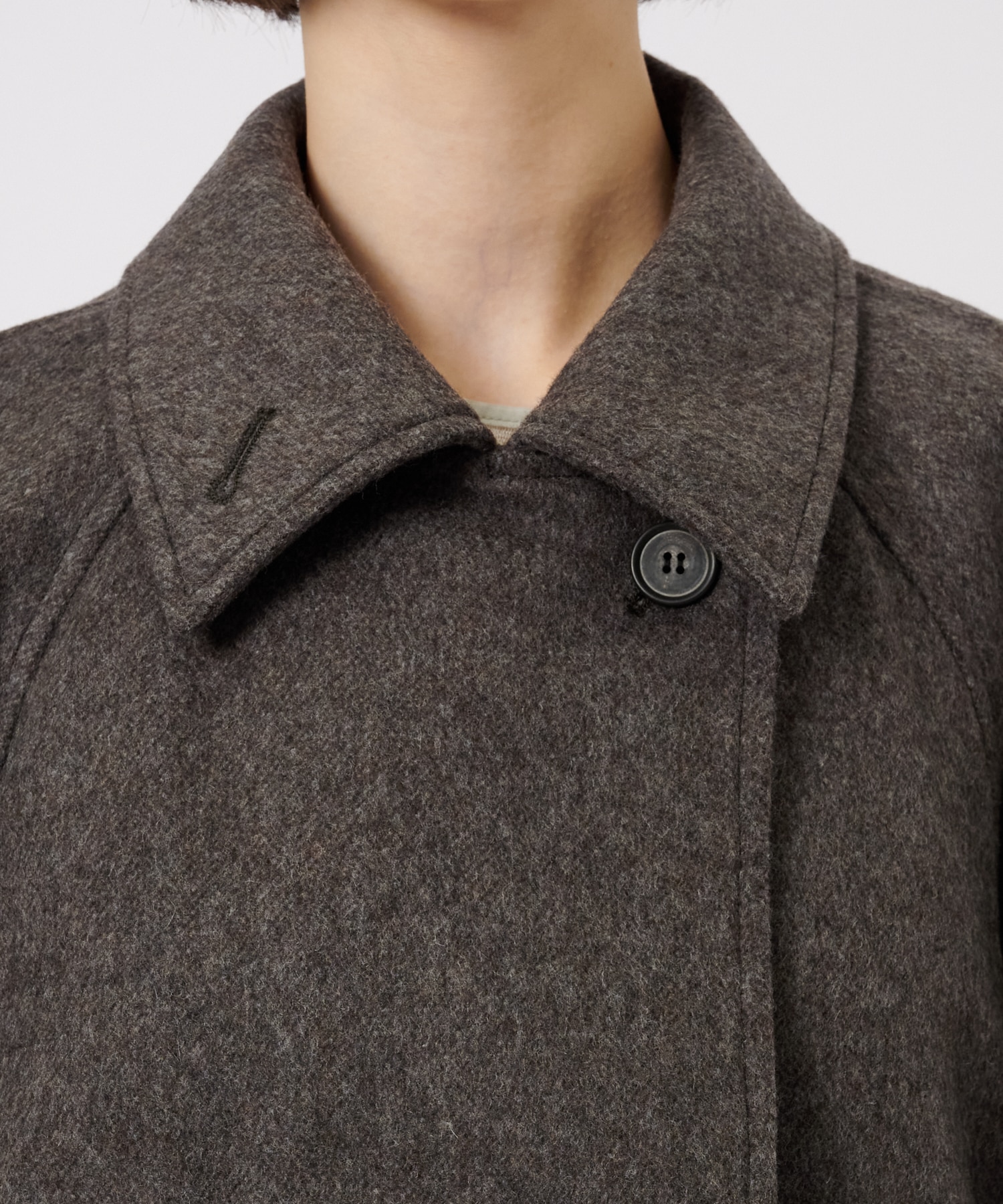 Stand Collar Wool Coat STUDIOUS