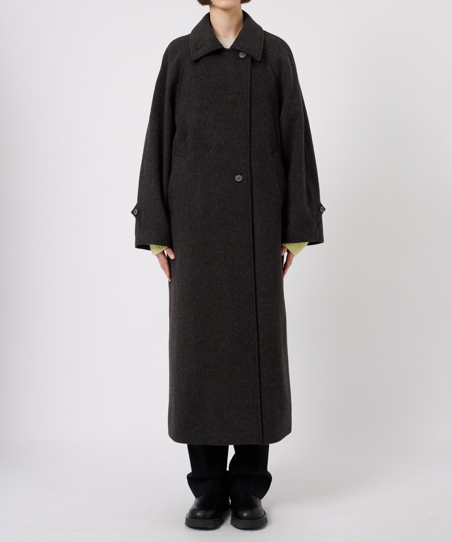 Stand Collar Wool Coat STUDIOUS