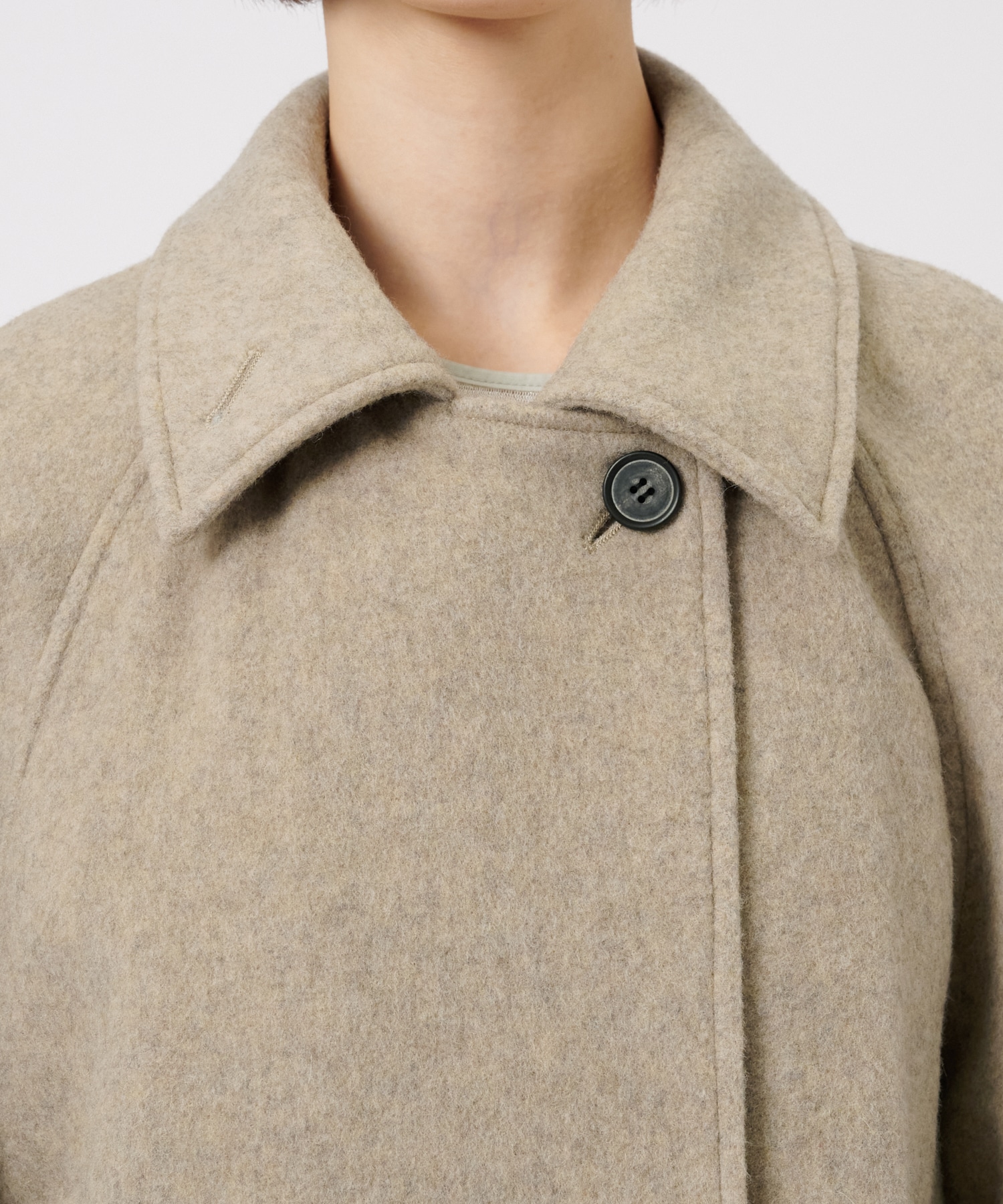 Stand Collar Wool Coat STUDIOUS