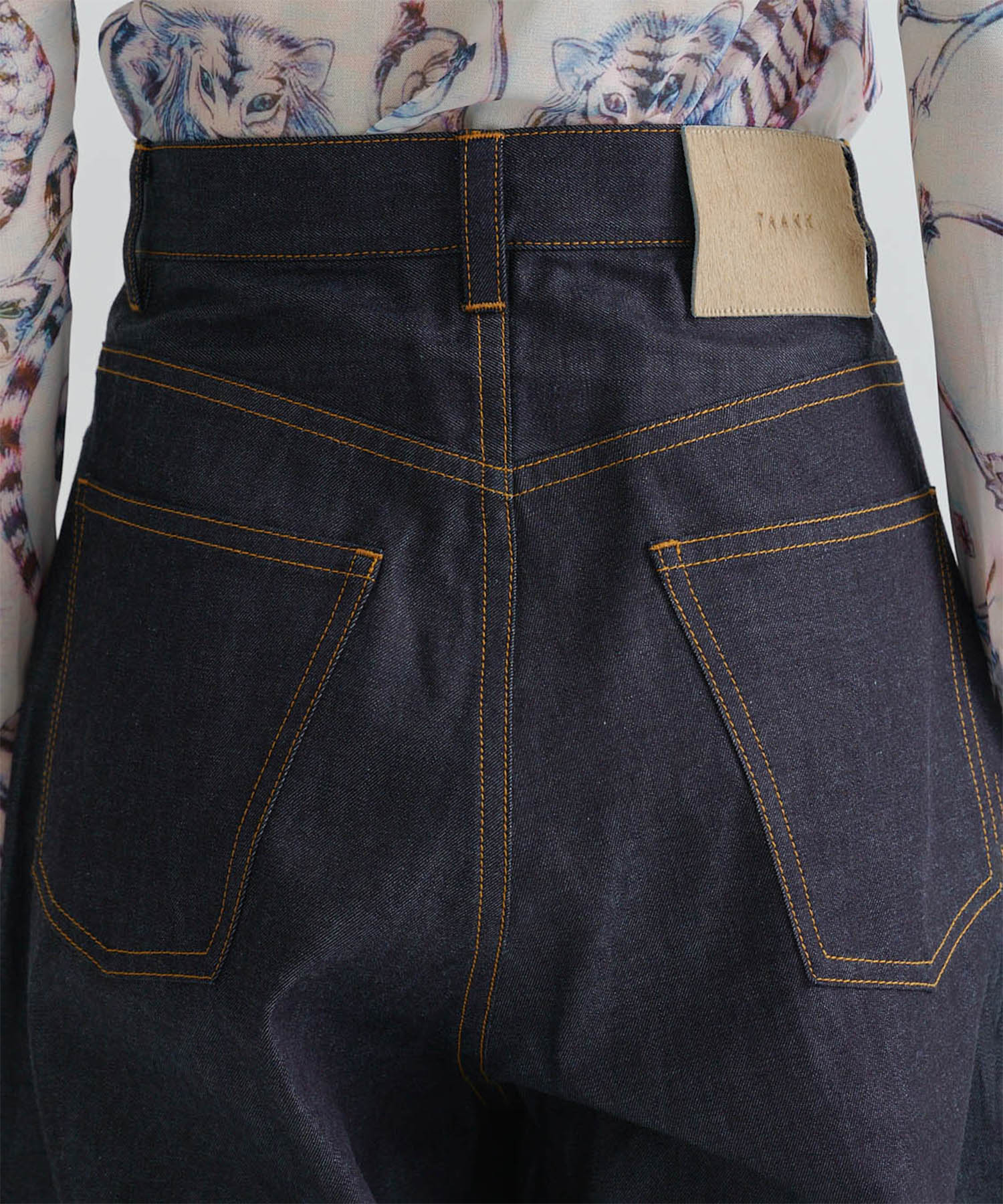 DENIM WIDE PANTS(刺繍) TAAKK