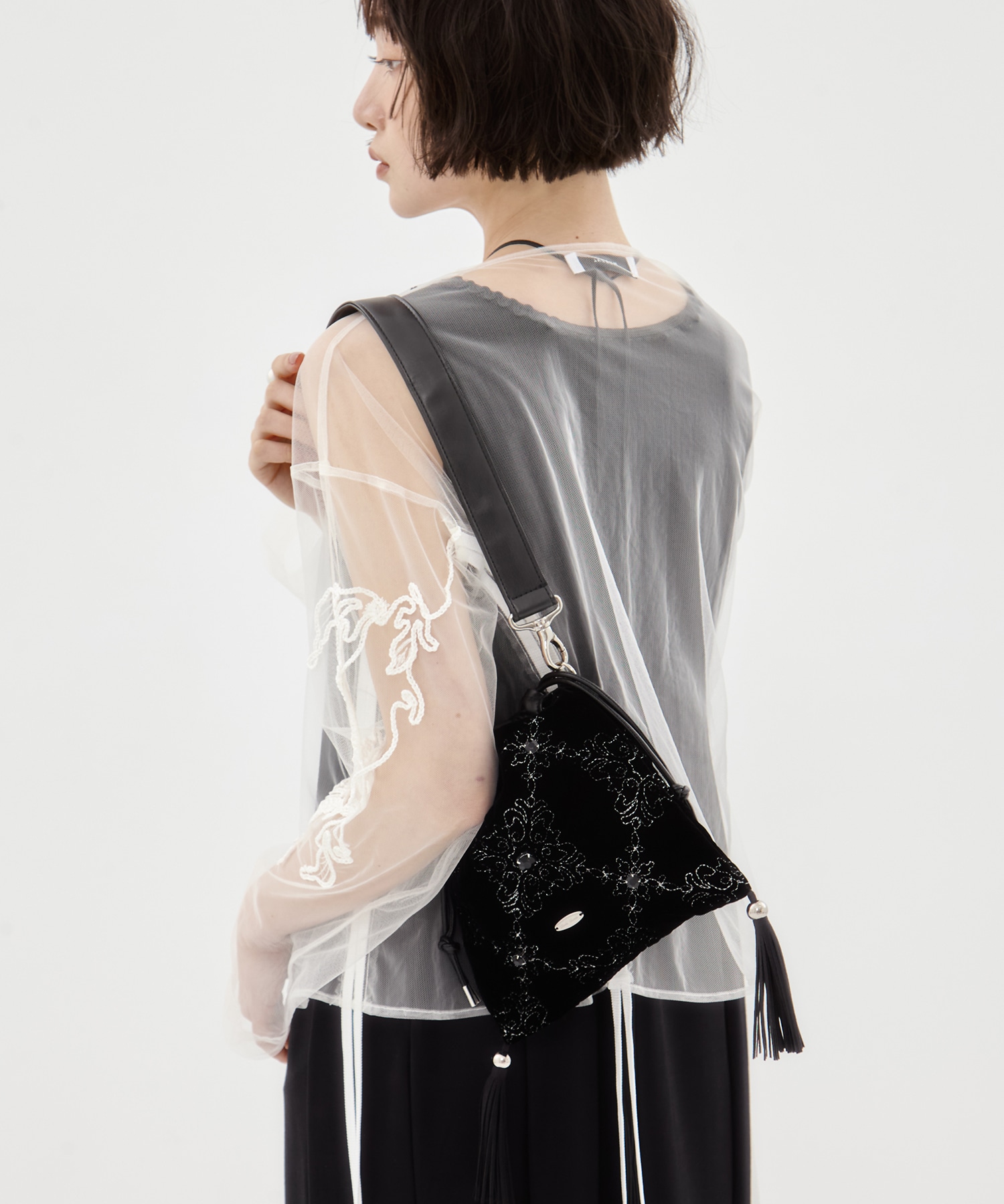 palace tiles quilted drawstring bag tanakadaisuke