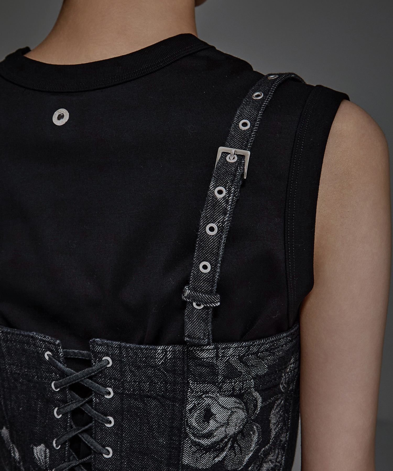 別注 ROSE DENIM BUSTIER FETICO