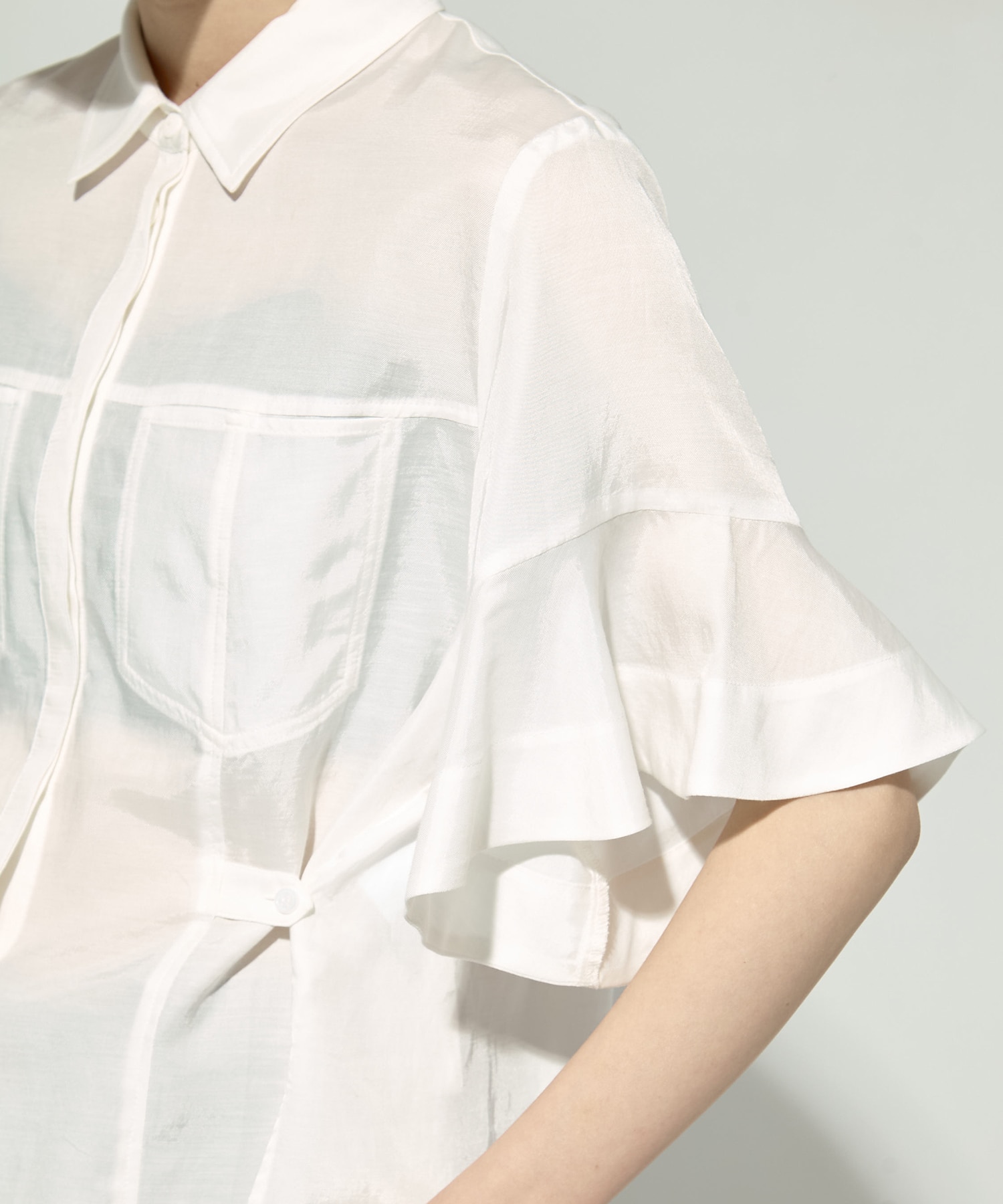 Hem Flare 2way Blouse STUDIOUS