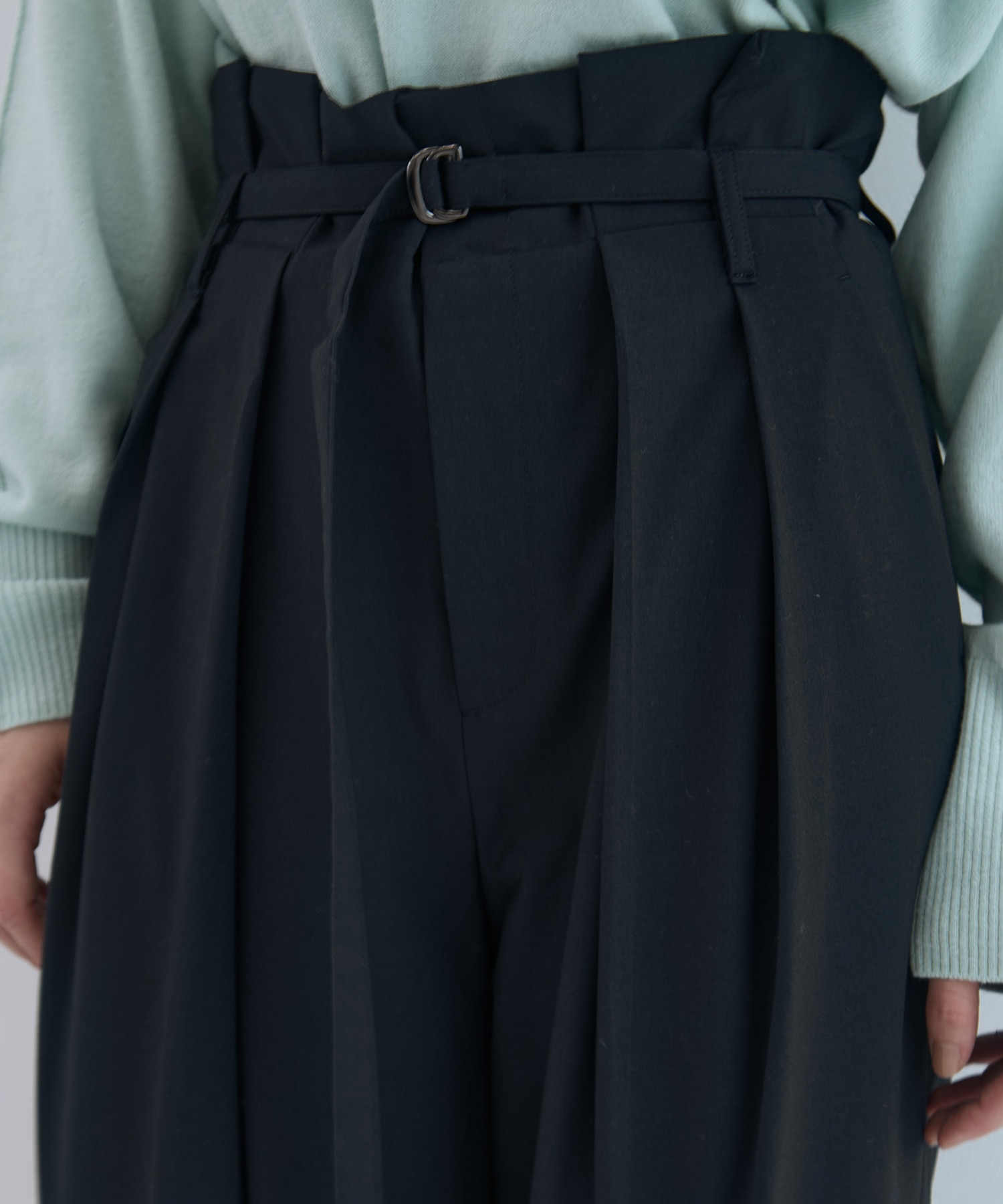 Belted High Waist Trousers STUDIOUS