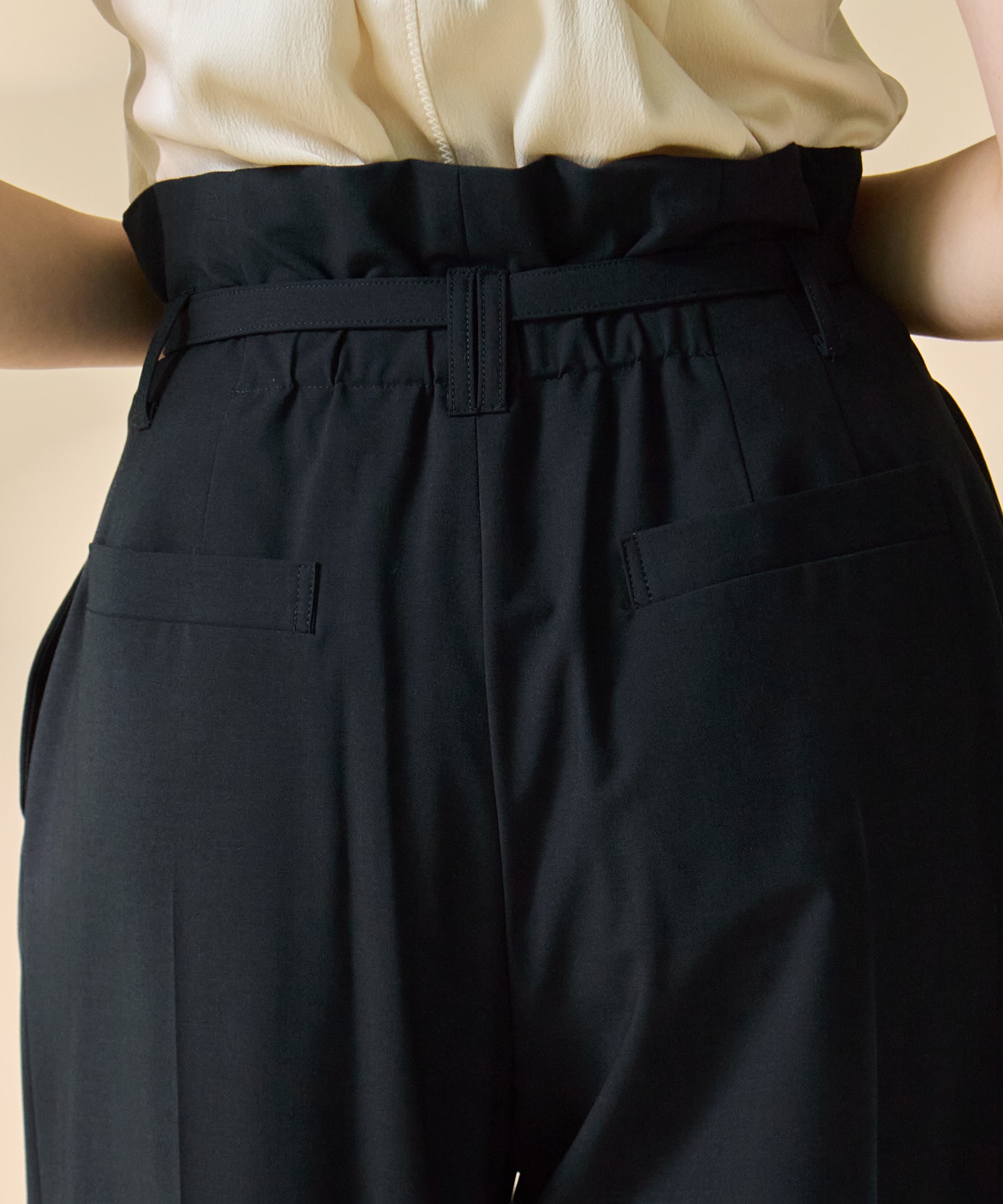 Belted High Waist Trousers STUDIOUS