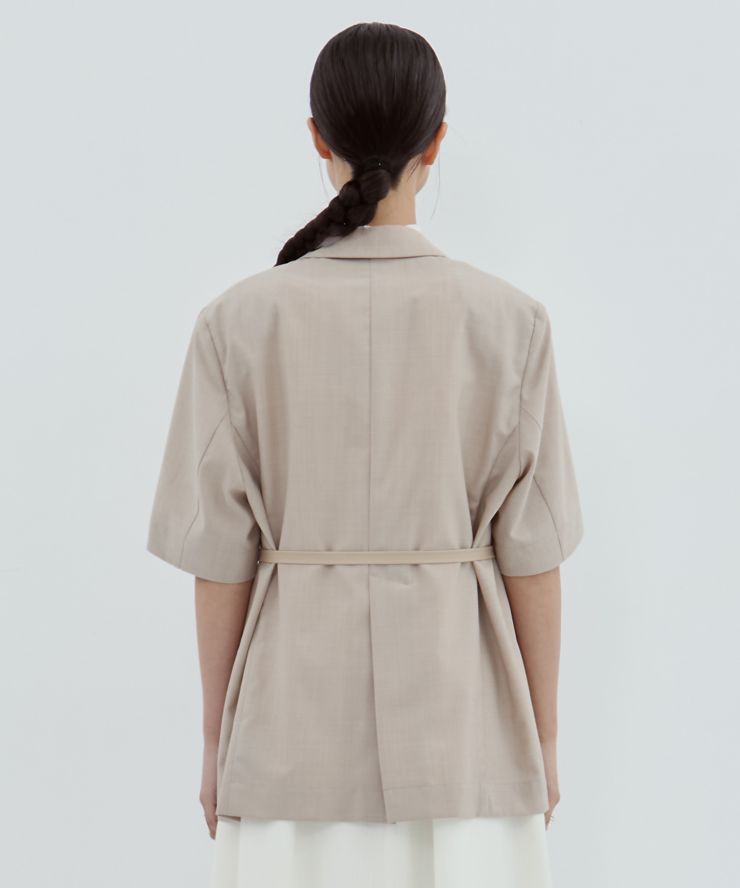 Half Sleeve Summer Wool Jacket STUDIOUS