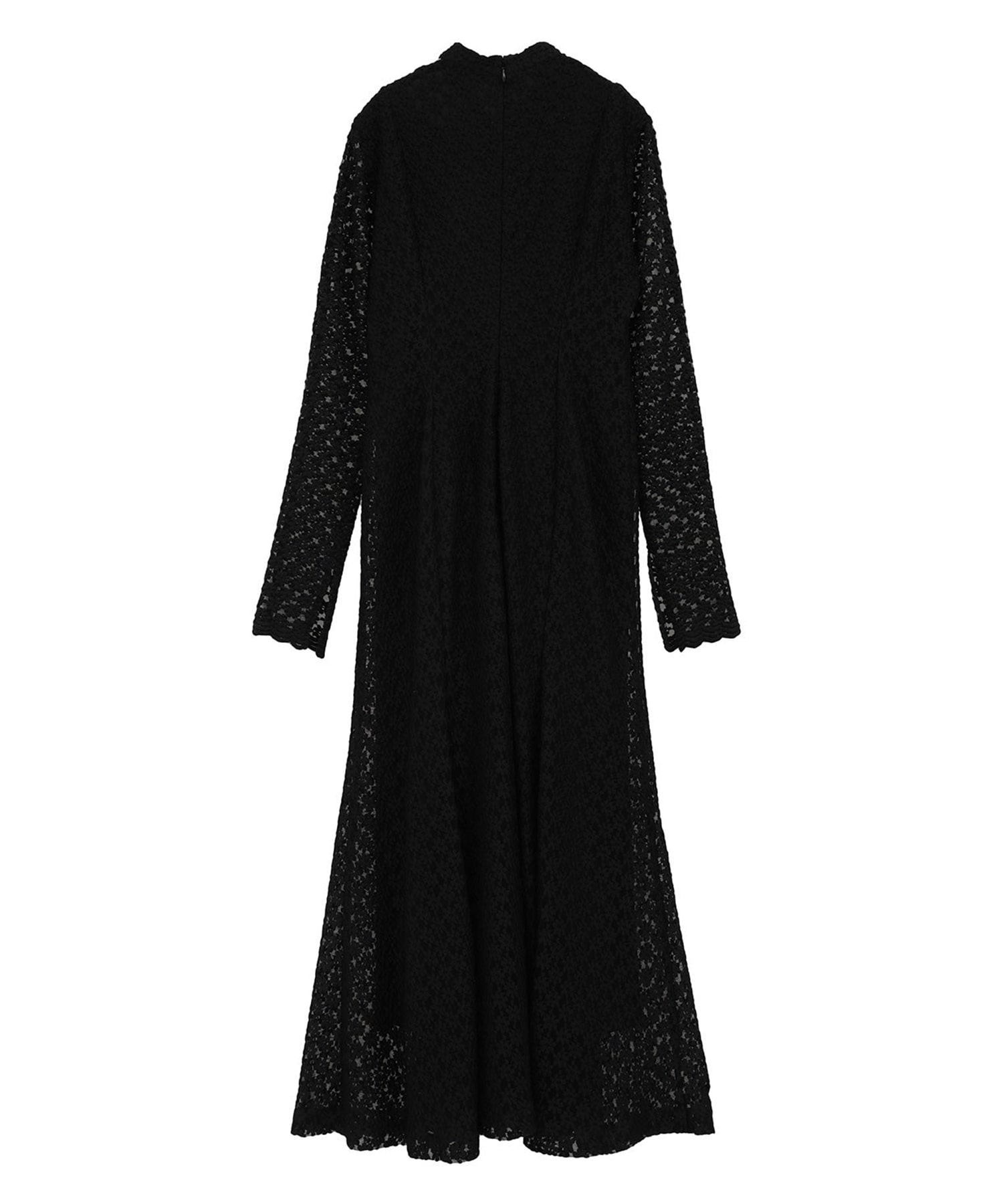 3D FLOWER LACE SLASH NECK ONEPIECE CLANE