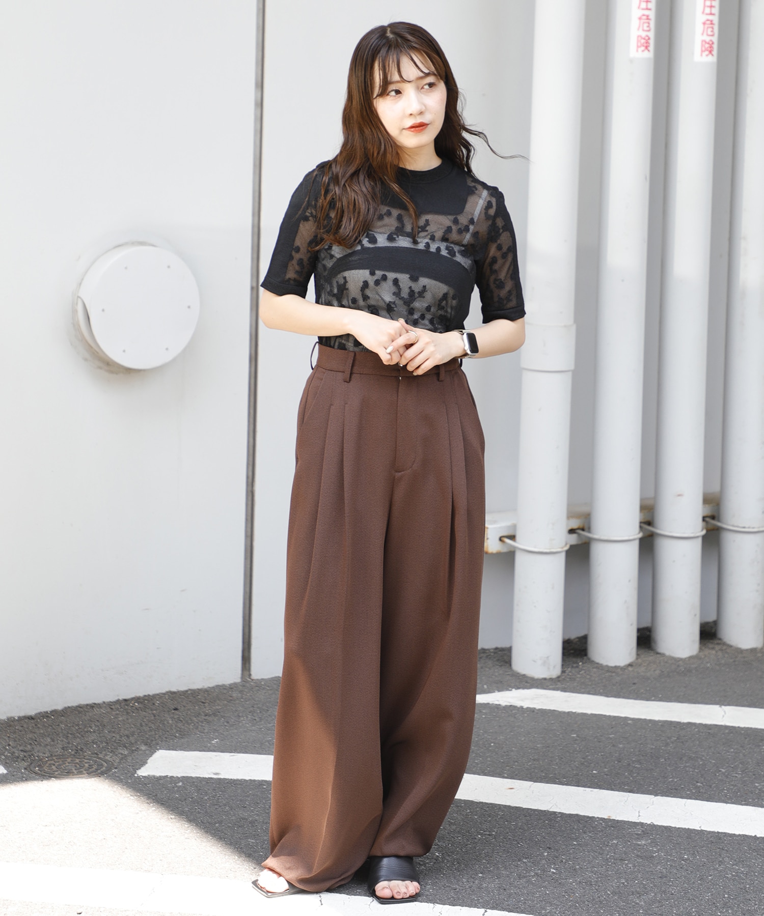 Knitted Crew Neck Top Mame Kurogouchi