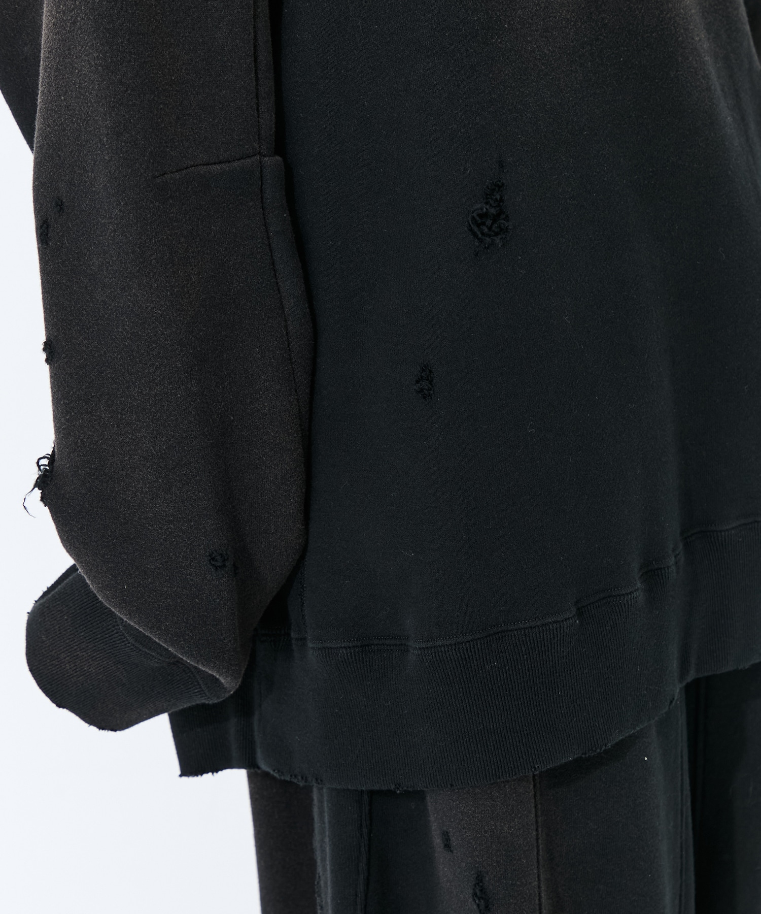 Deconstructed Sweat Shirt  Cotton French Terry Needles