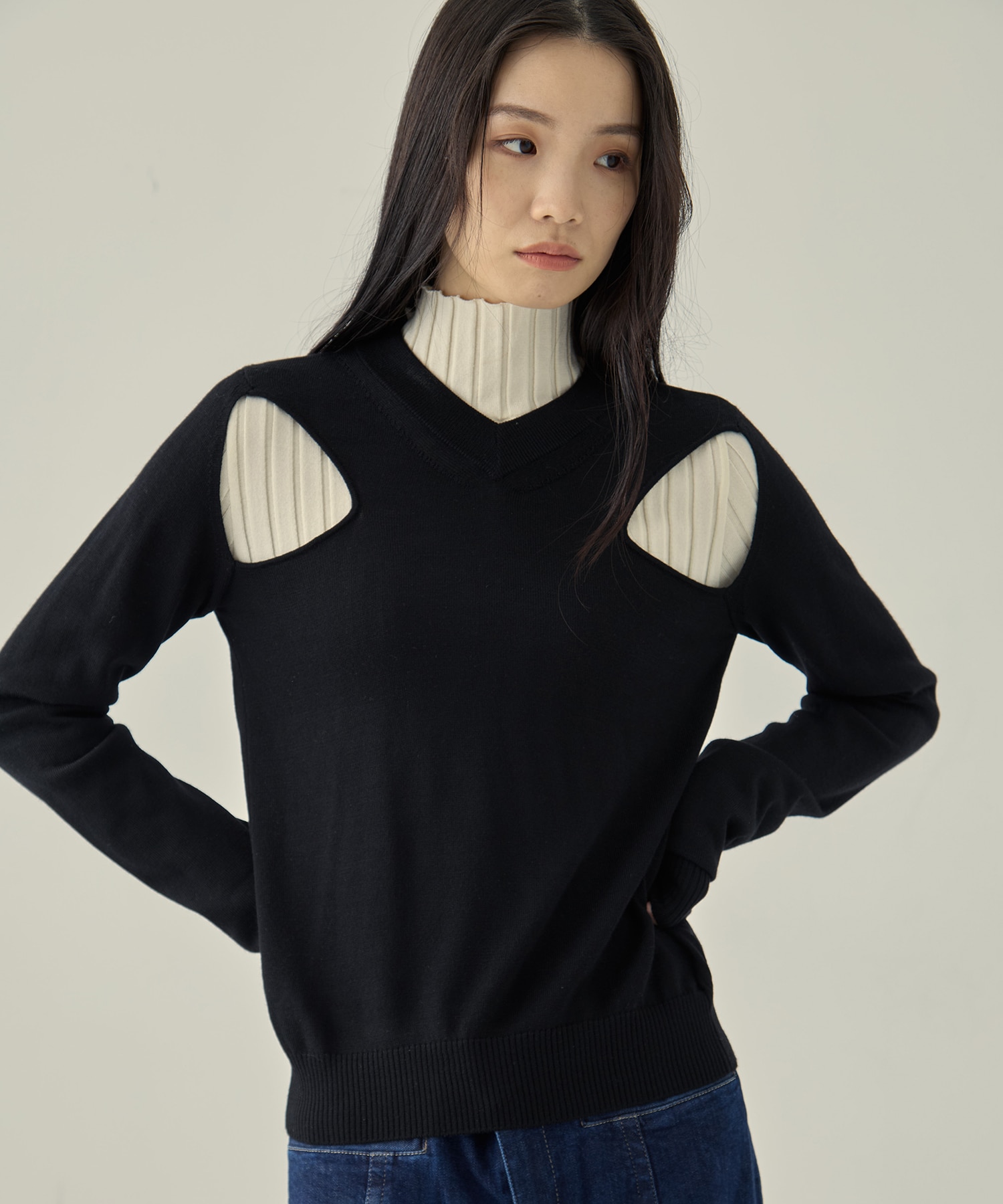 別注WAO-FK03-1002(肩開きニット） AKANE UTSUNOMIYA