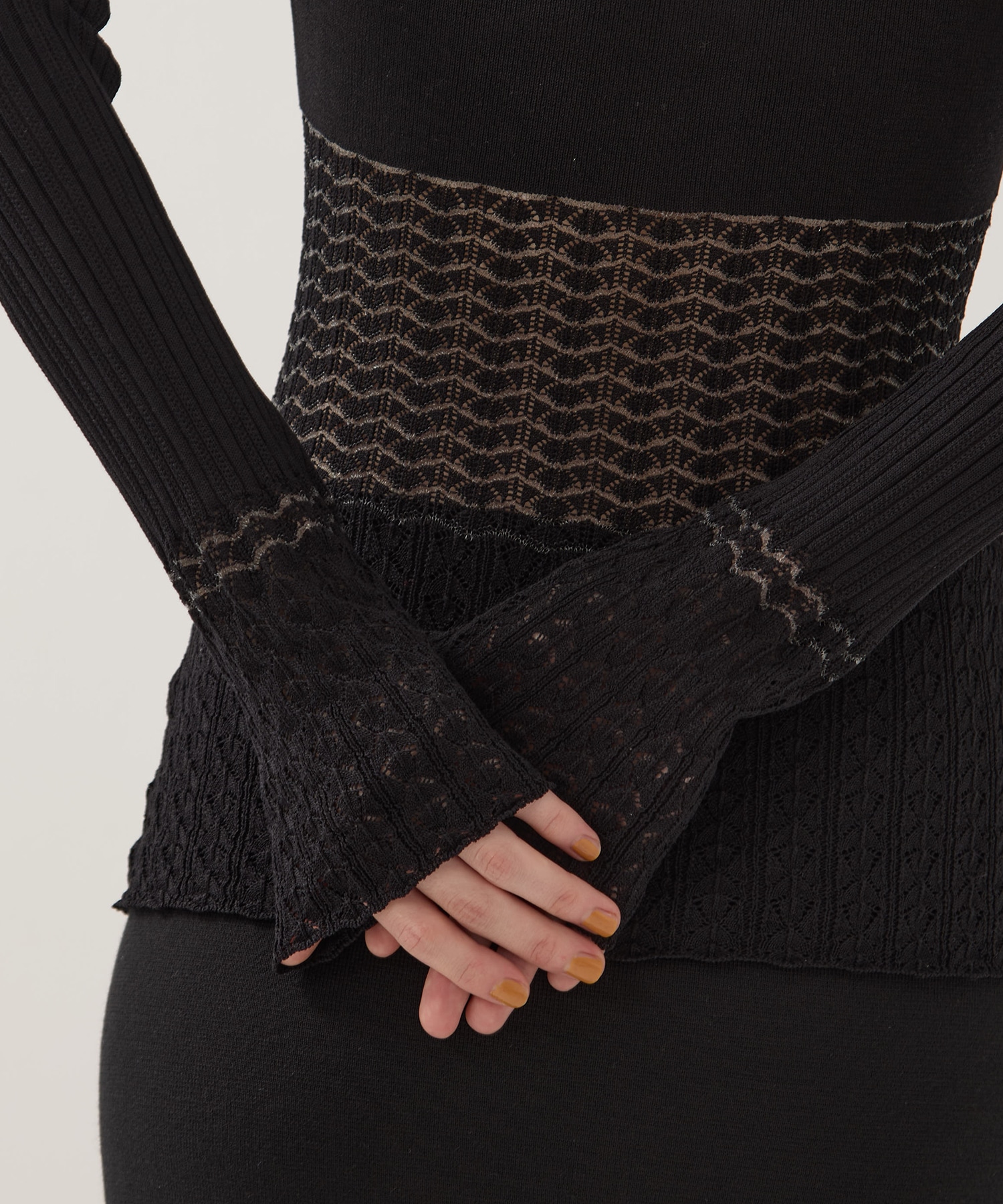 別注Square Neck Ripple Knit EMILY ODA