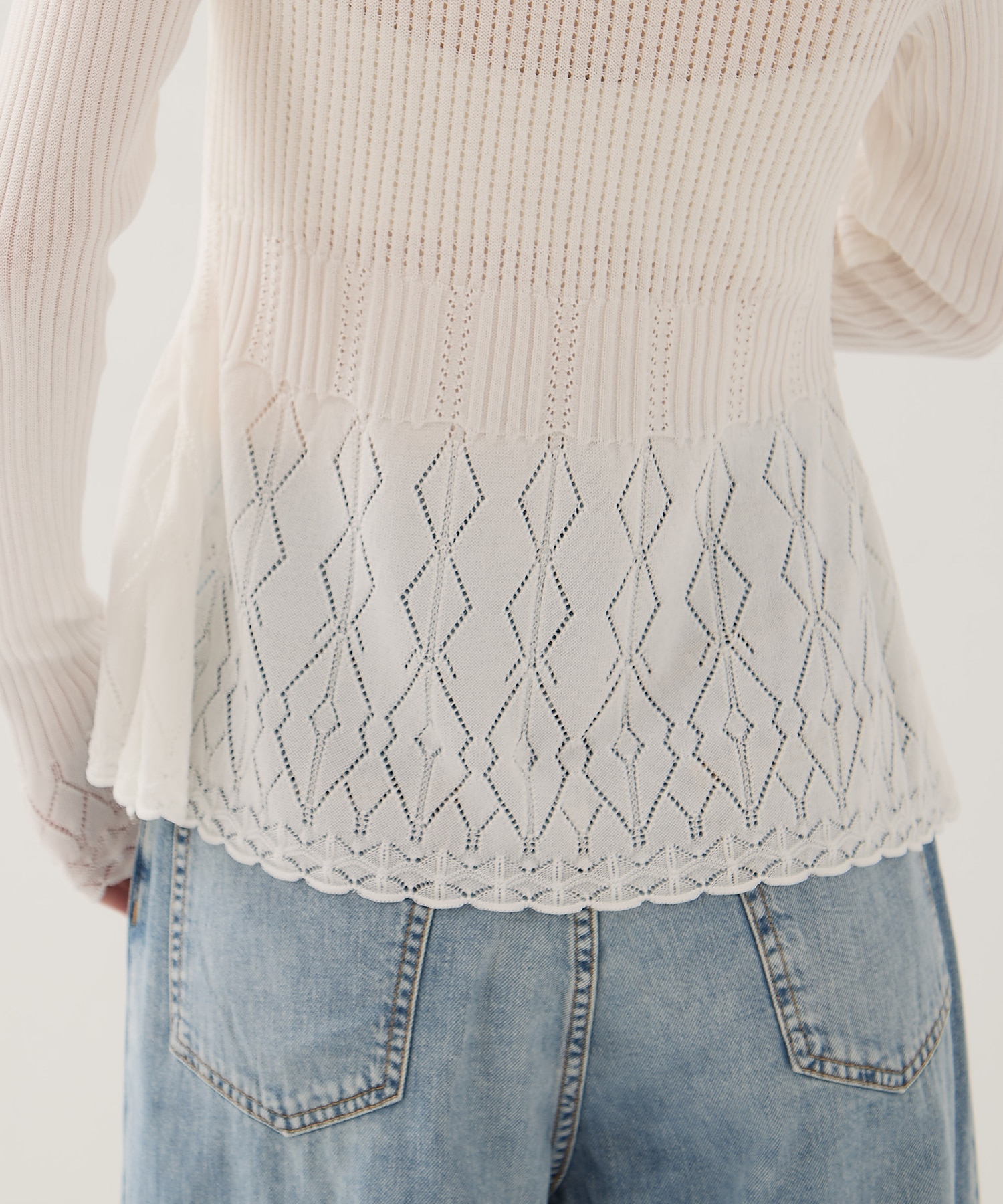 Lace Knit Cardigan EMILY ODA